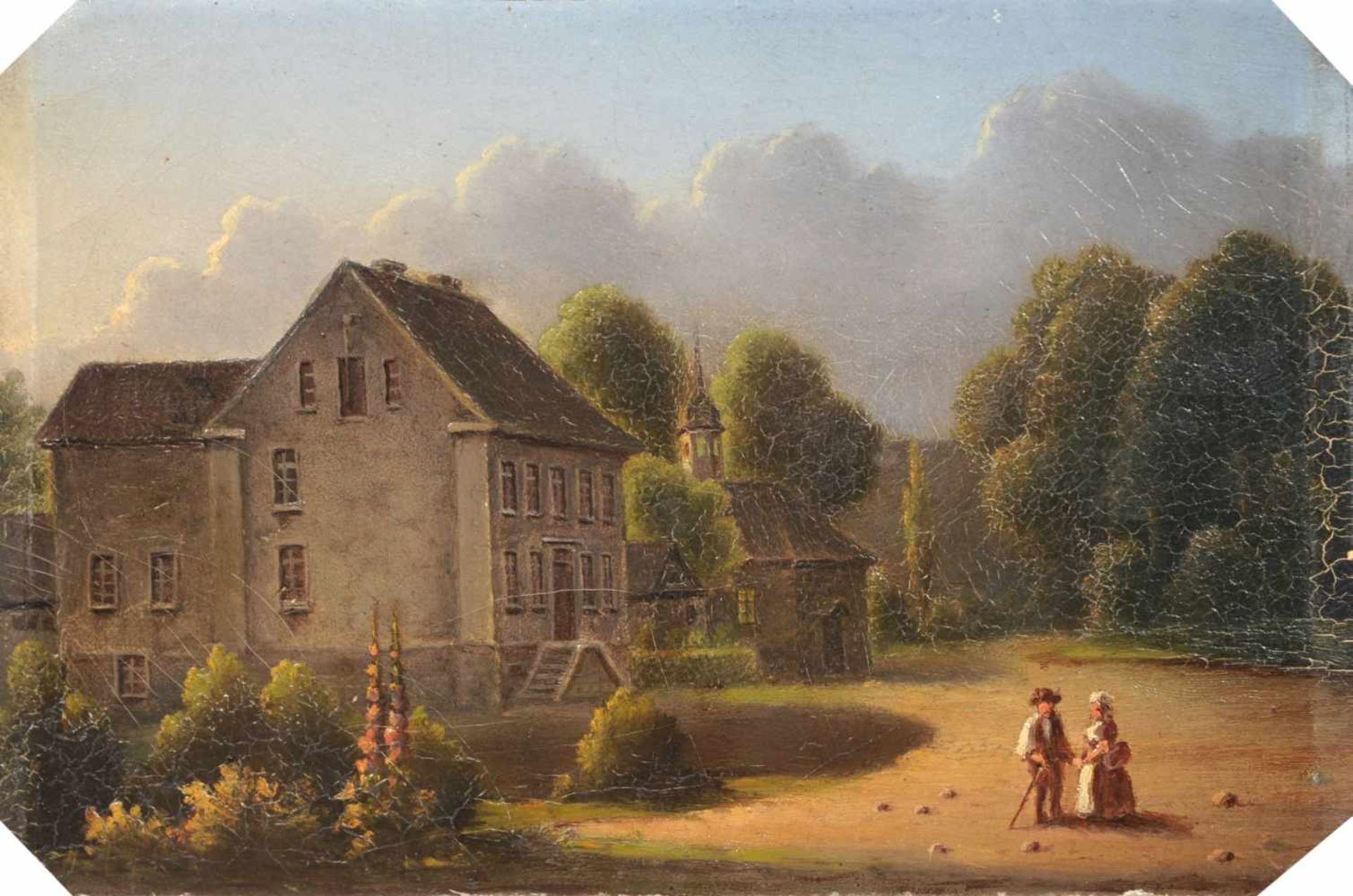 Cölestin Brügner (zugeschr.), Herrenhaus. Mitte 19. Jh.Cölestin Brügner 1824 Berlin  1878