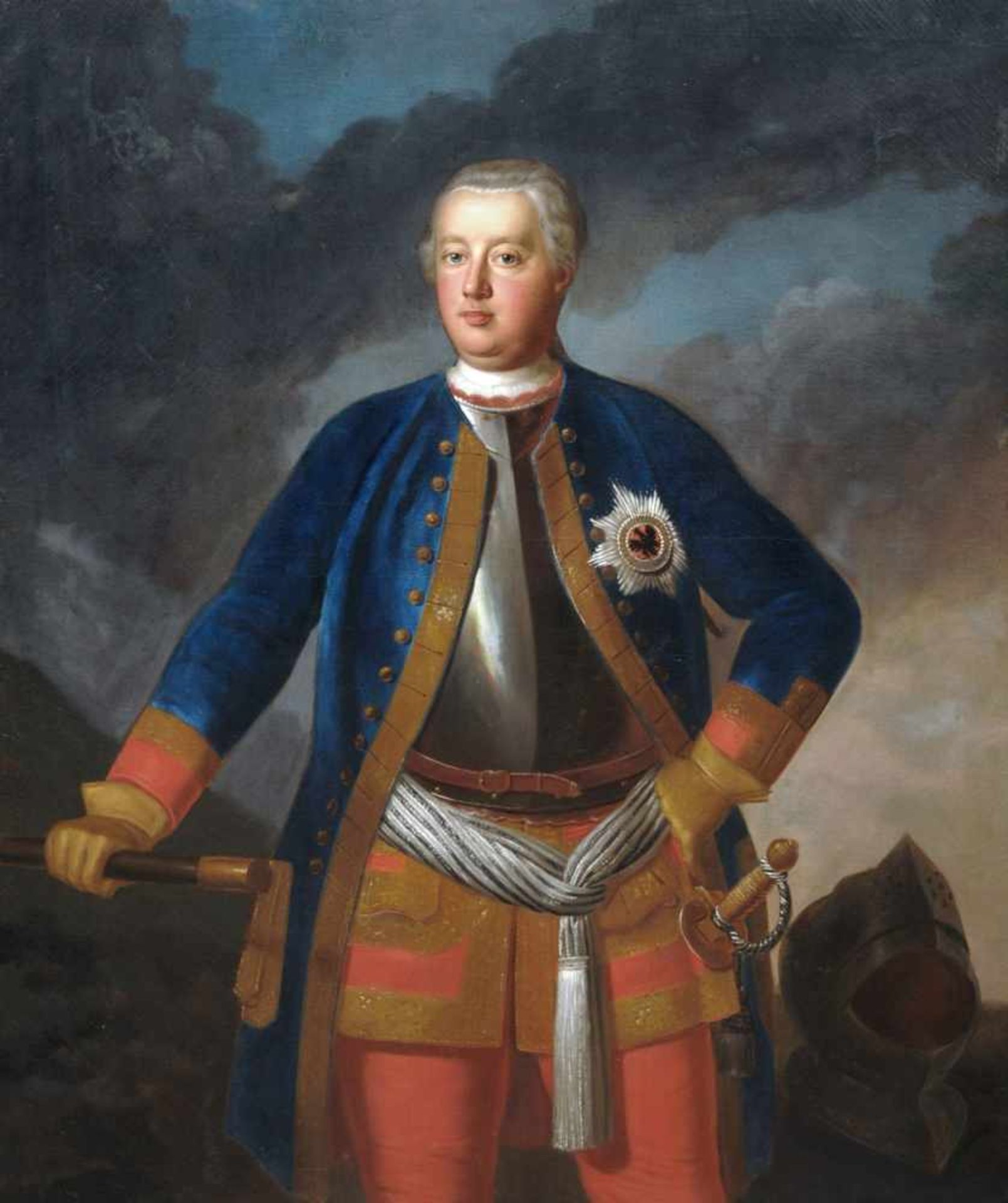 Antoine Pesne (Umkreis), Bildnis des Königs Friedrich Wilhelm I. von Preußen 171340. Um 1730.