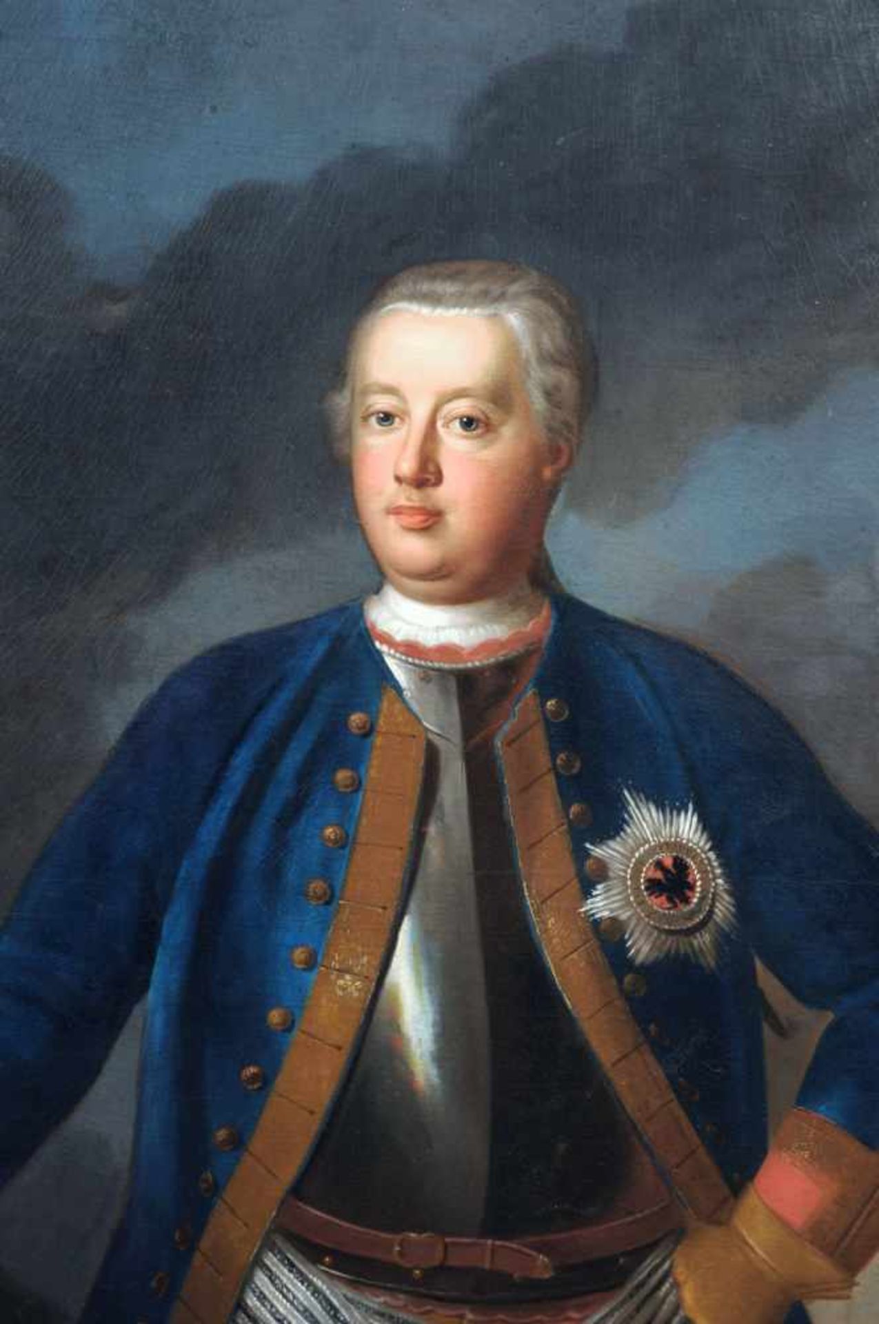 Antoine Pesne (Umkreis), Bildnis des Königs Friedrich Wilhelm I. von Preußen 171340. Um 1730. - Bild 3 aus 4