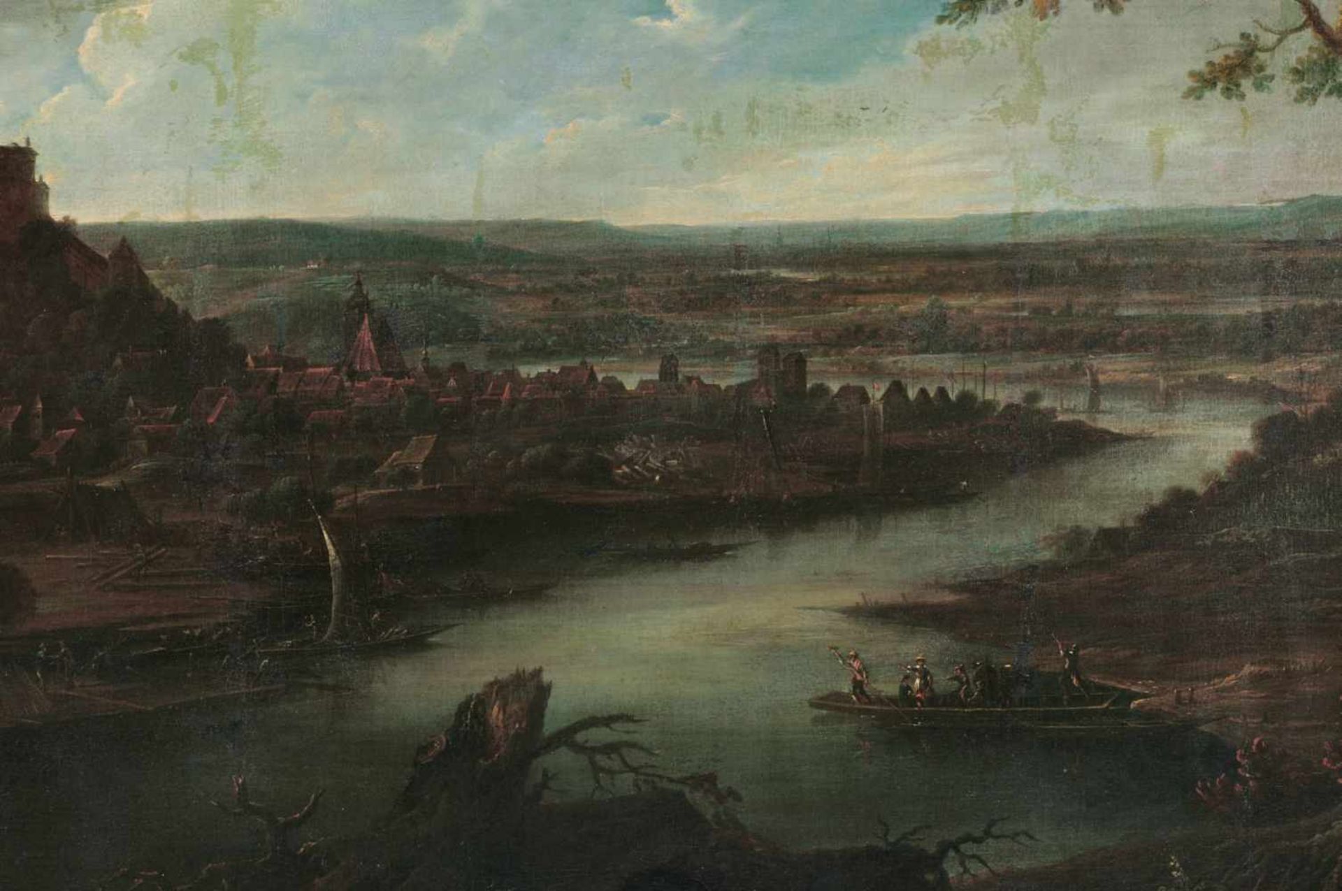 Johann Alexander Thiele, Pirna  Blick auf den Sonnenstein. Um 1720.Johann Alexander Thiele 1685 - Image 2 of 4