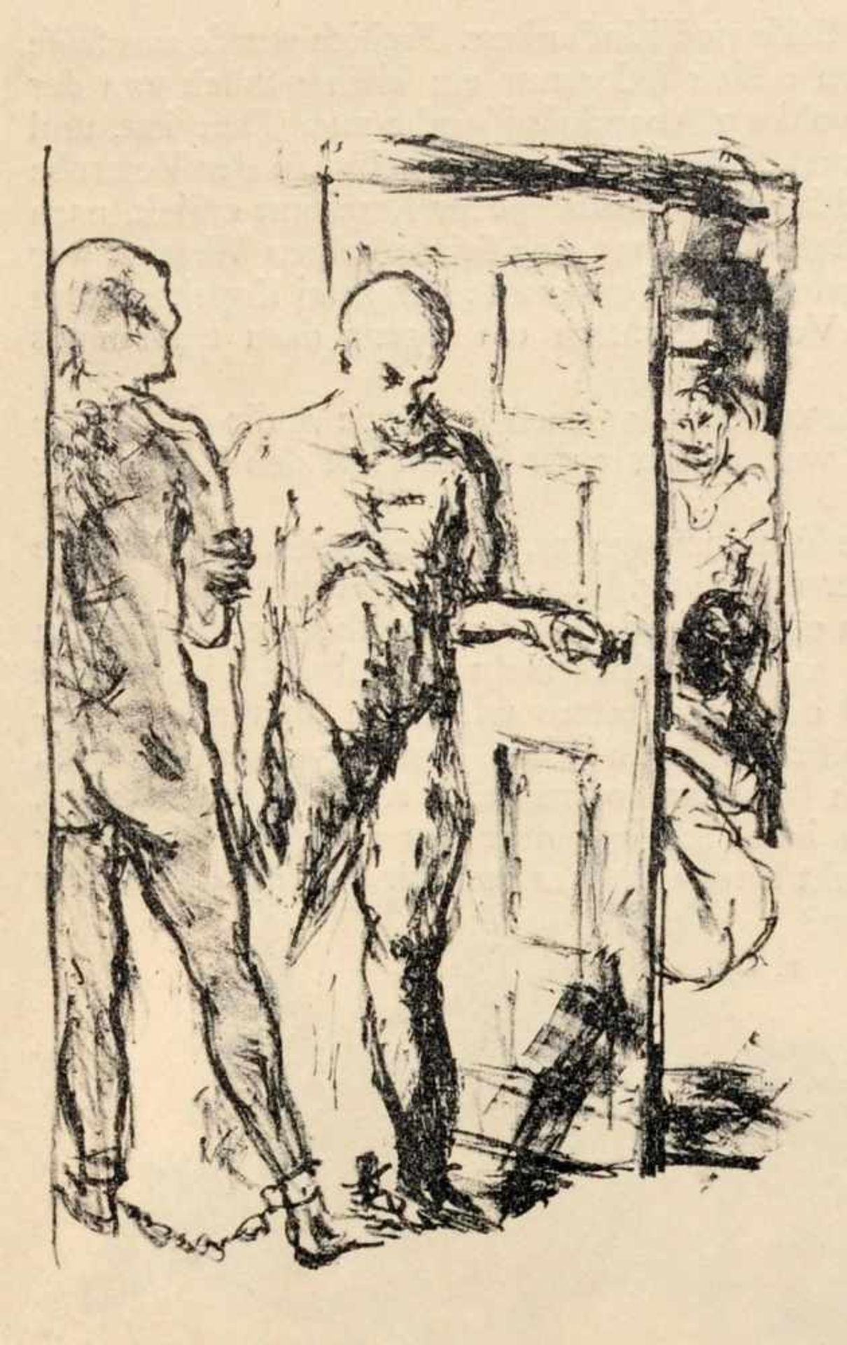 Max Beckmann, Sieben Illustrationen zu Dostojewskijs "Aus einem Totenhaus". 1913.Max Beckmann 1884 - Bild 4 aus 7