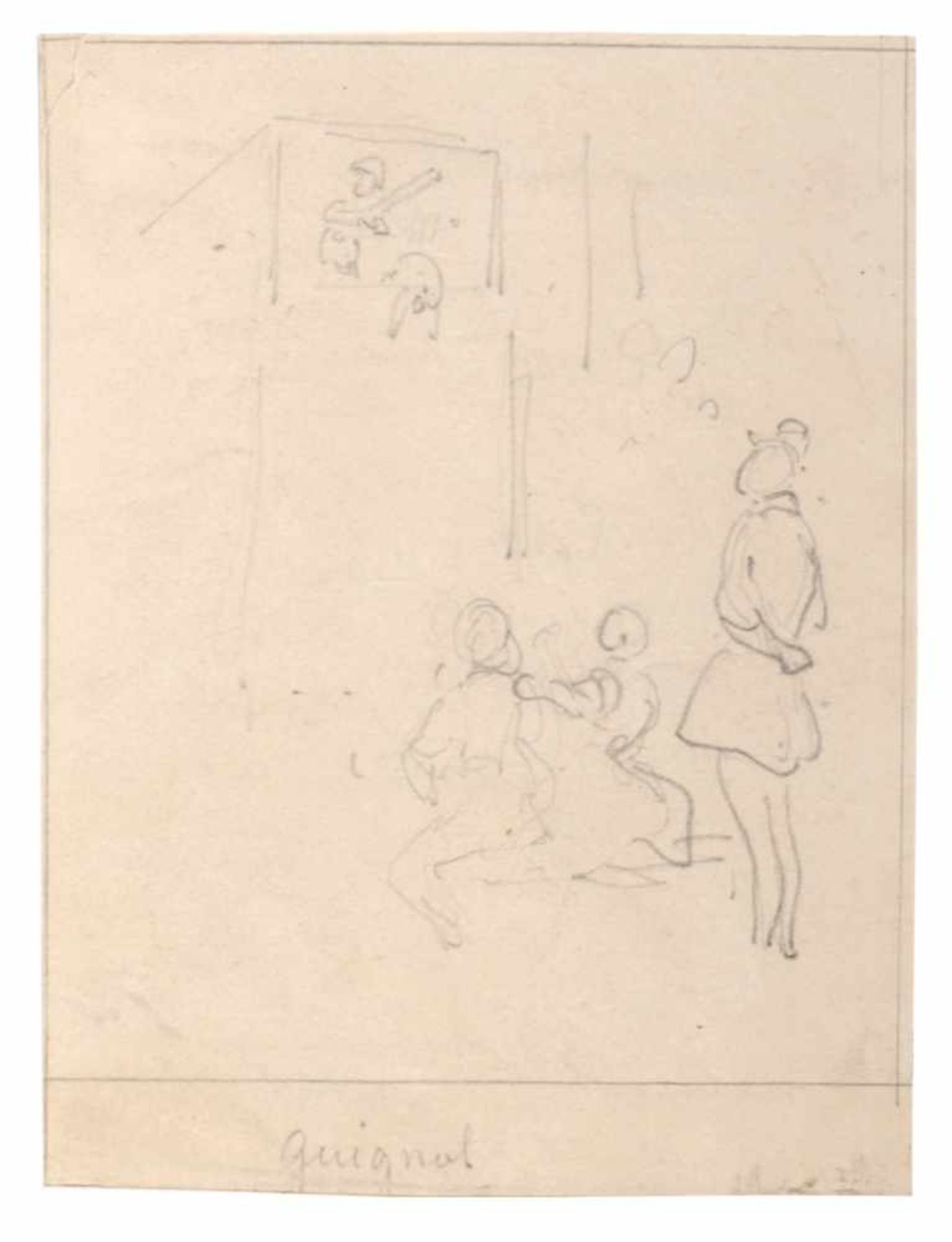 Victor Adam (zugeschr.)"Artiste"/"Guignol". 1. H. 19. Jh.Victor Adam 1801 Paris  1867 - Bild 2 aus 2