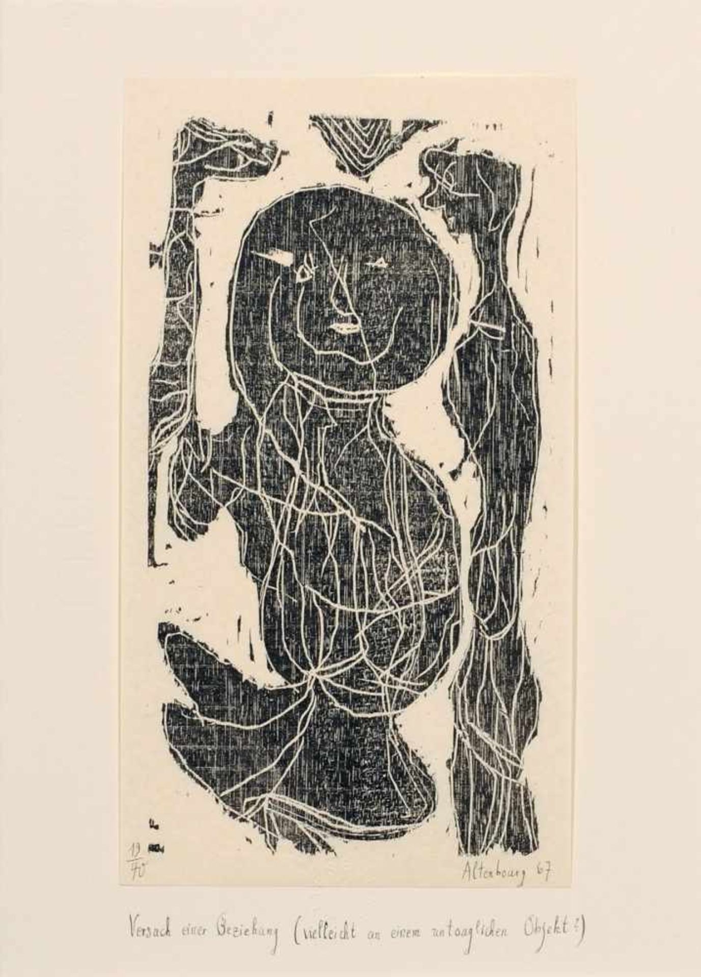 Gerhard Altenbourg und andere Künstler "Kontakte". 1967.Gerhard Altenbourg 1926 Rödichen- - Bild 6 aus 12