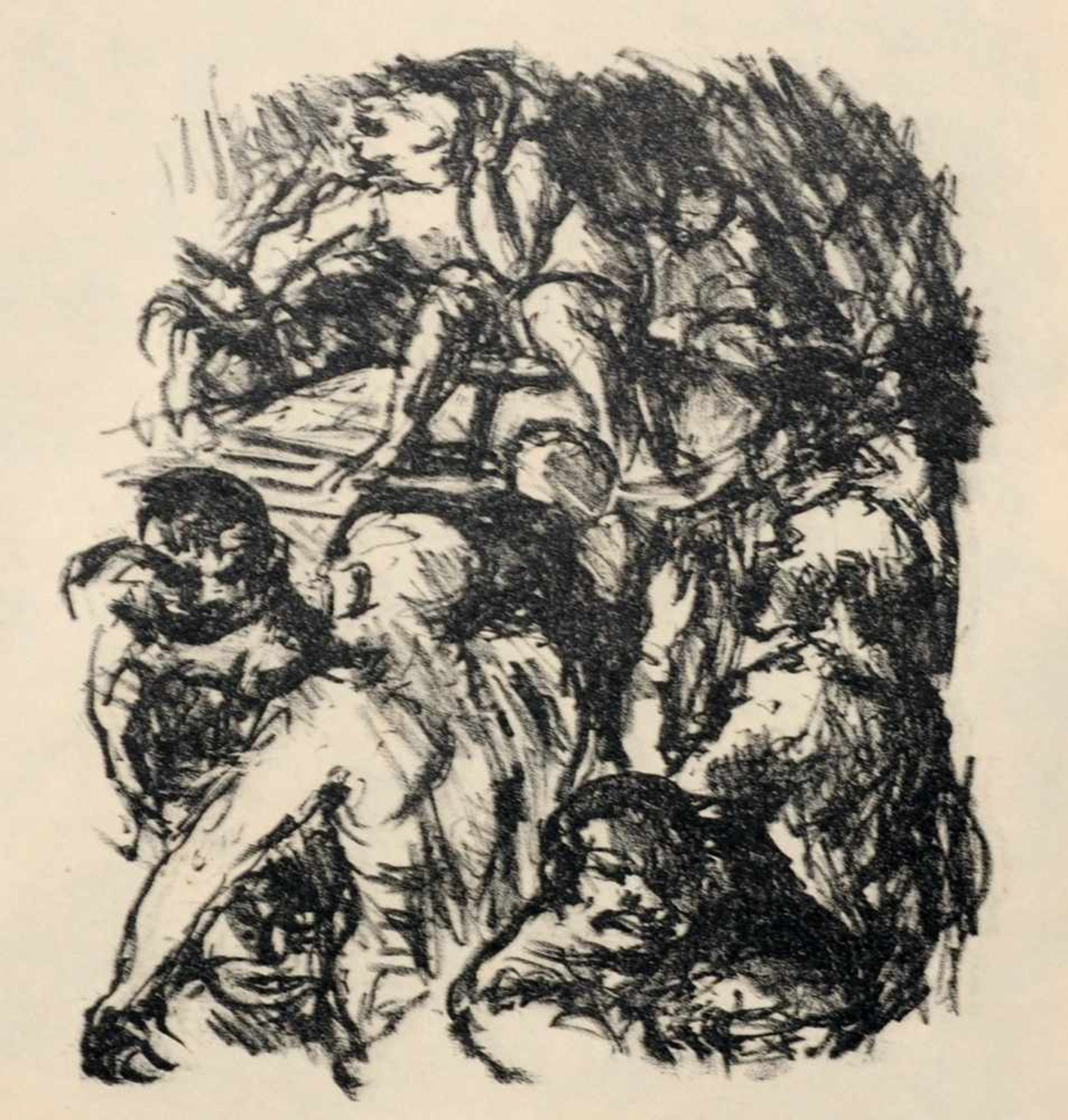 Max Beckmann, Sieben Illustrationen zu Dostojewskijs "Aus einem Totenhaus". 1913.Max Beckmann 1884 - Bild 6 aus 7