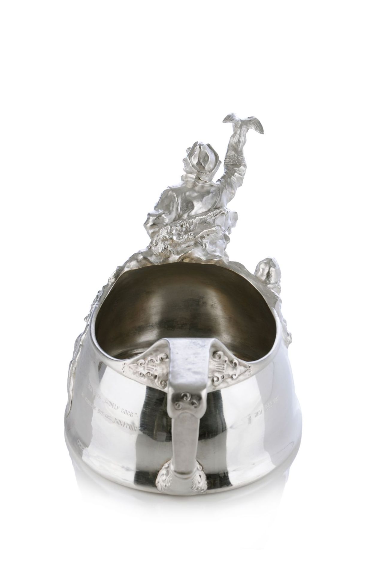 Highly Important Monumental Silver Kovsh. Fabergé, Moscow. Around 1913.< - Image 11 of 20