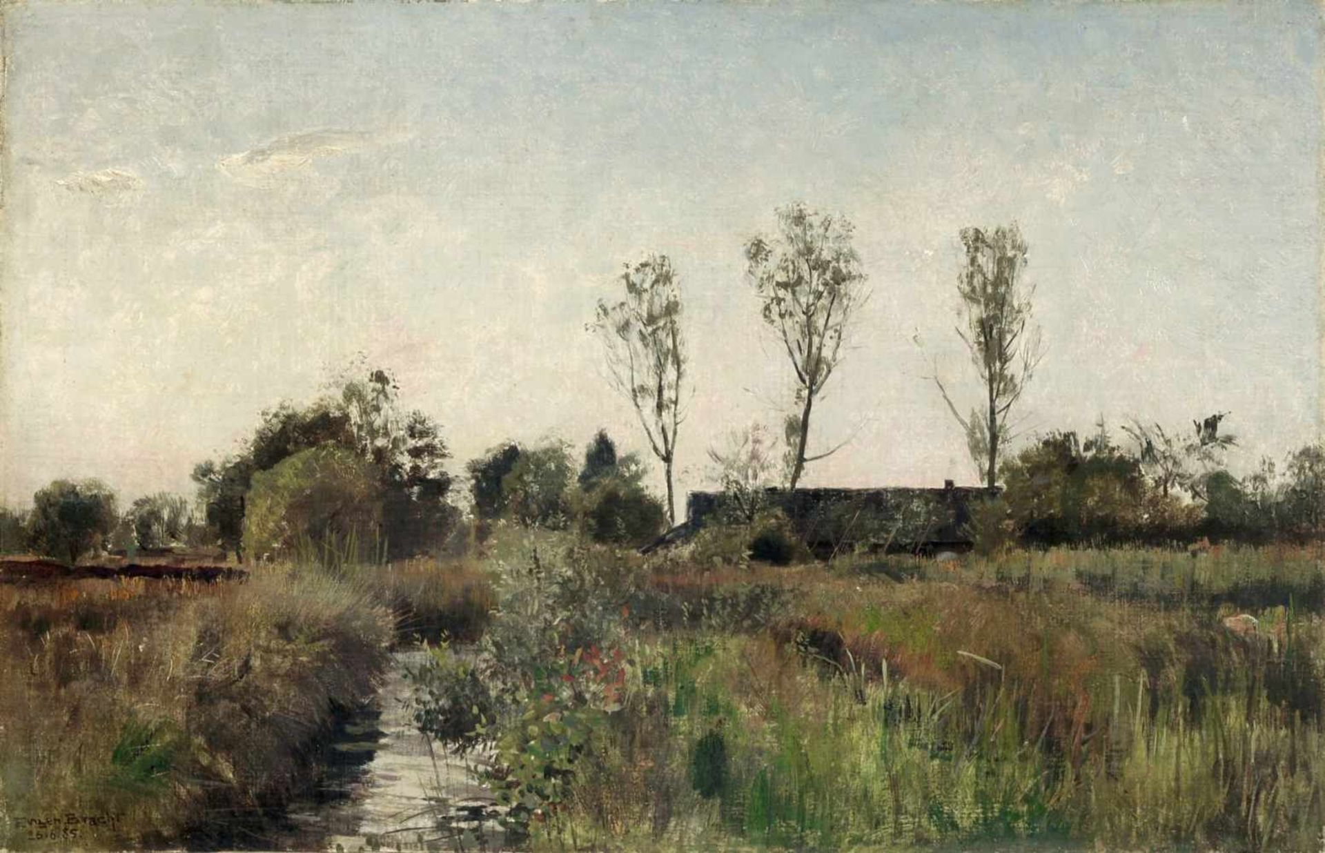 Eugen Bracht "Spreewaldhof". 1885.