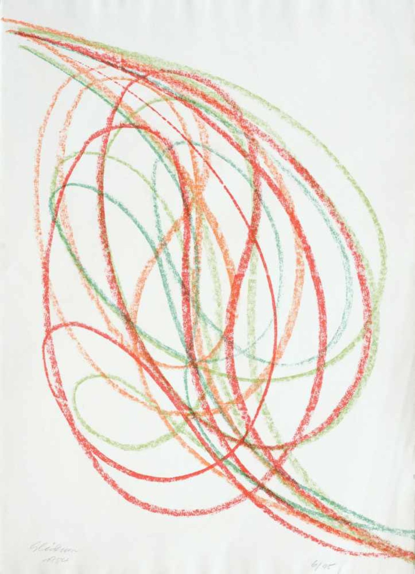 Hermann Glöckner, Leaf shape (bends). 1984.<
