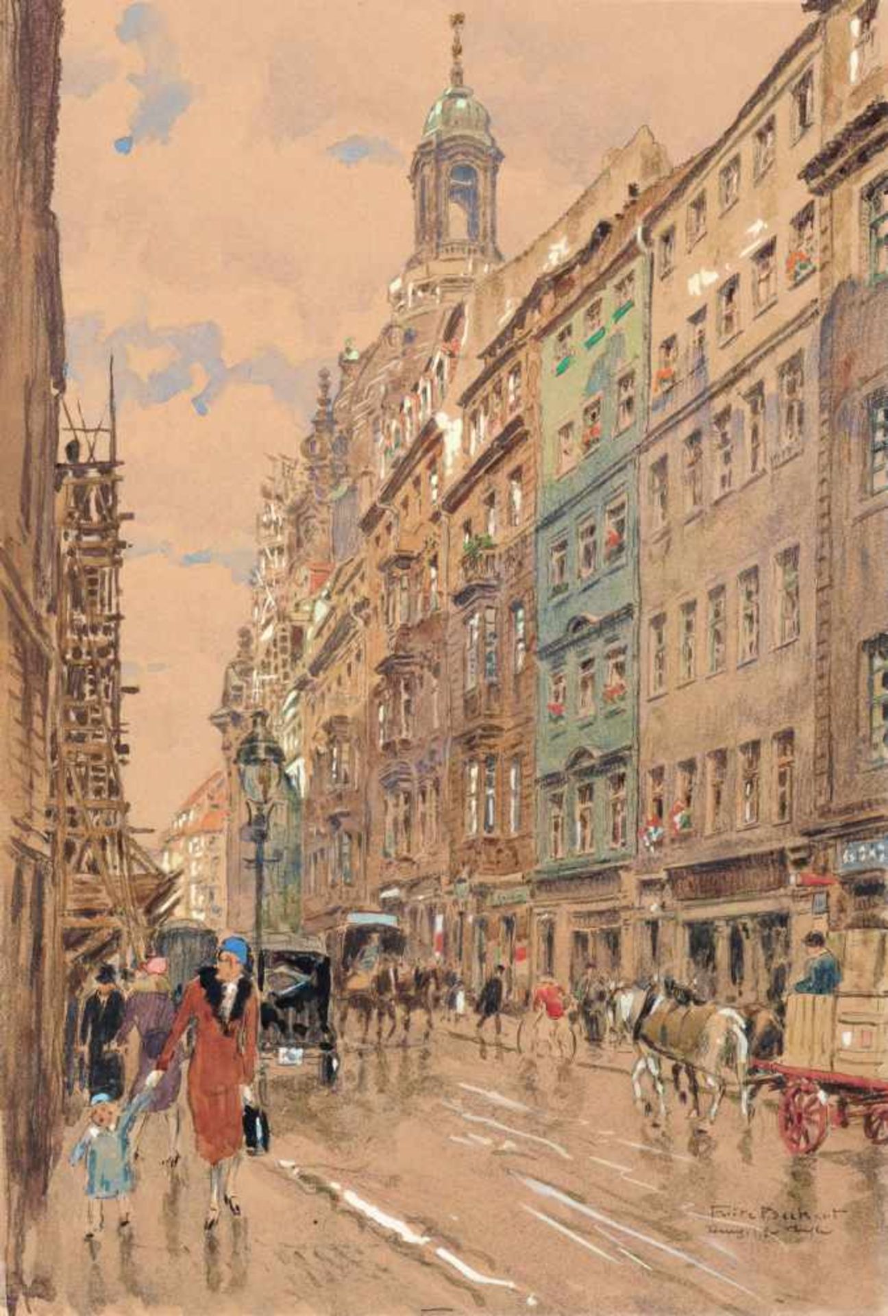 Fritz Beckert "Rampische Straße". Um 1924.<
