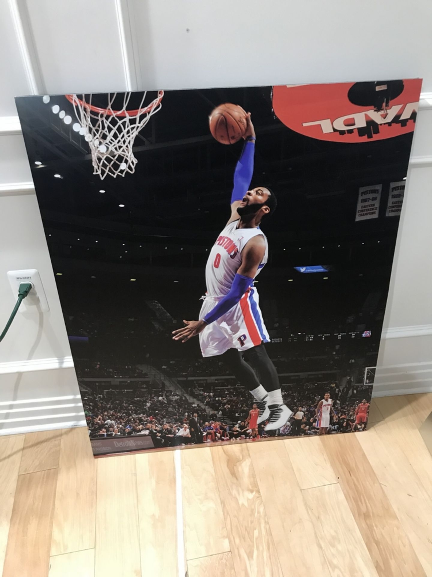 Foam Board Picture "Andre Drummond" , Dim. 30 in x 36 in , Location: Suites/Halls ***Note from