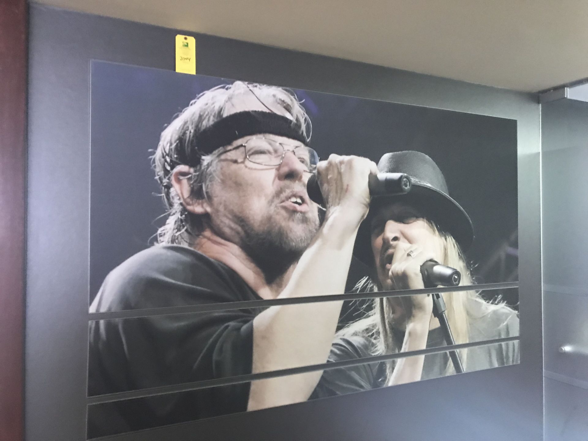 Kid Rock & Bob Seager, size approx. 4x6 ft , Location: 6th Floor Office ***Note from Auctioneer**