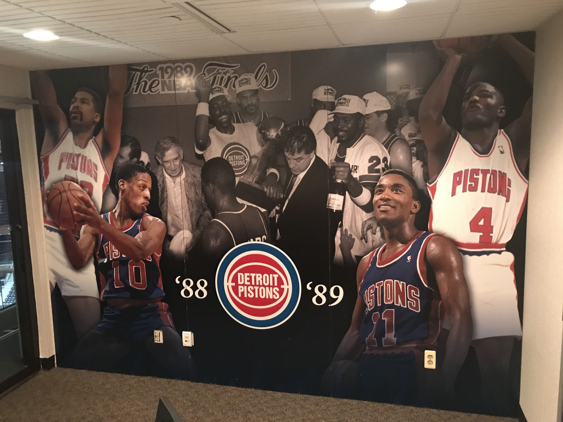 Wall Mural - "88-89 Detroit Pistons" , Dim. 144 in x 94 in , Location: Suite ***Note from - Image 2 of 2