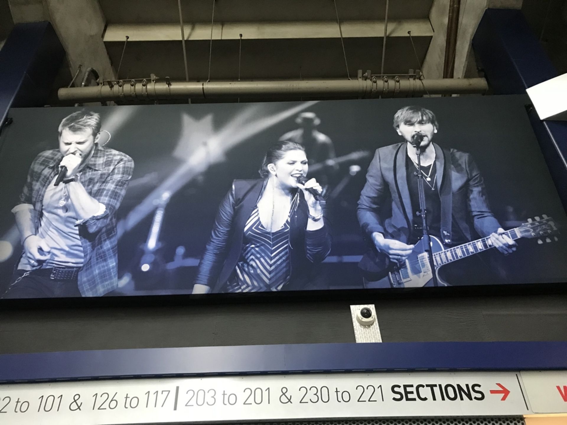 Fabric Banner "Lady Antebellum" , Dim. 224 in x 91 in , Location: Concourse ***Note from