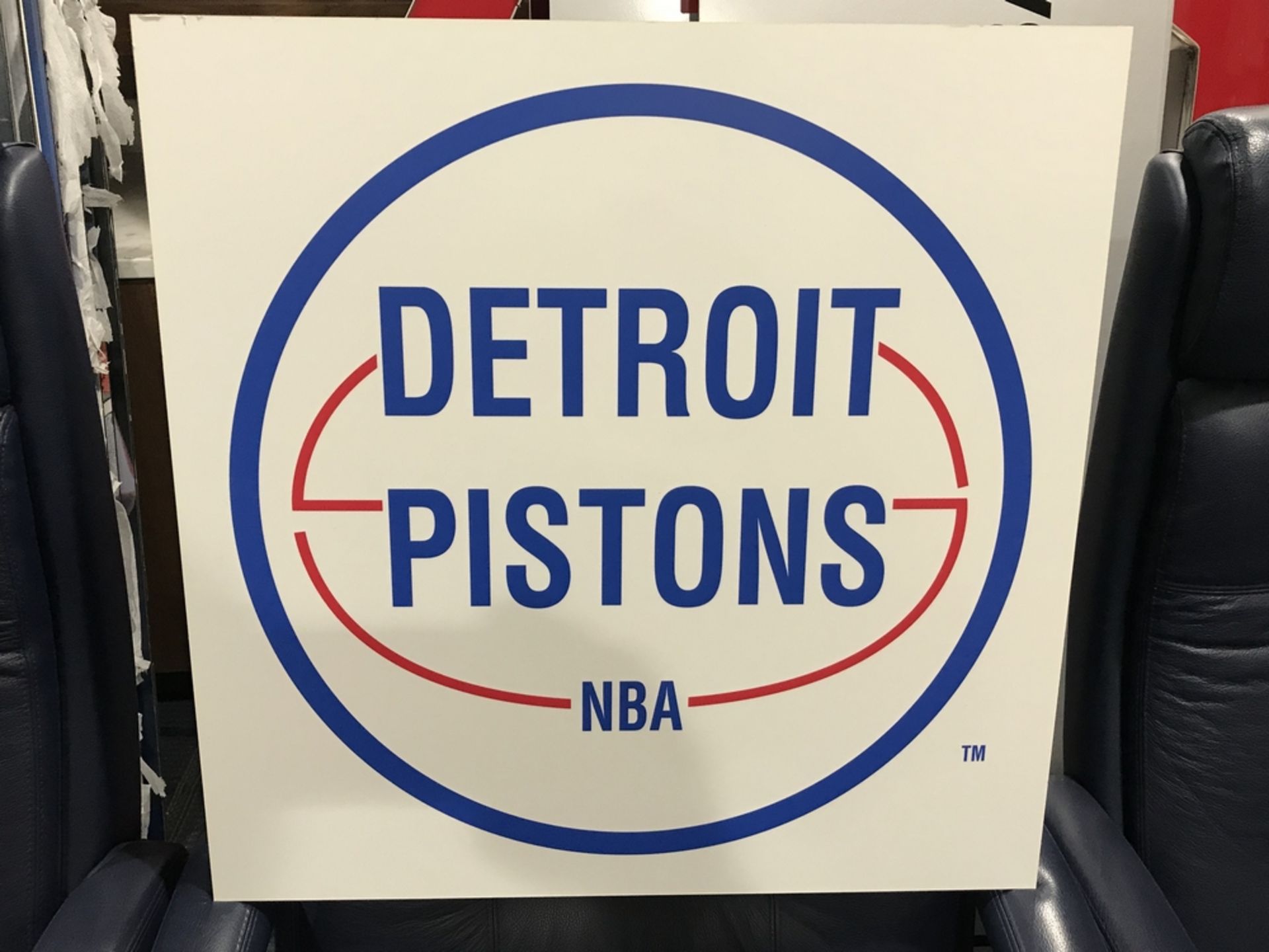 Vintage Pistons Sign , Dim. 24 in x 24 in , Location: Suite ***Note from Auctioneer***This lot - Image 2 of 2