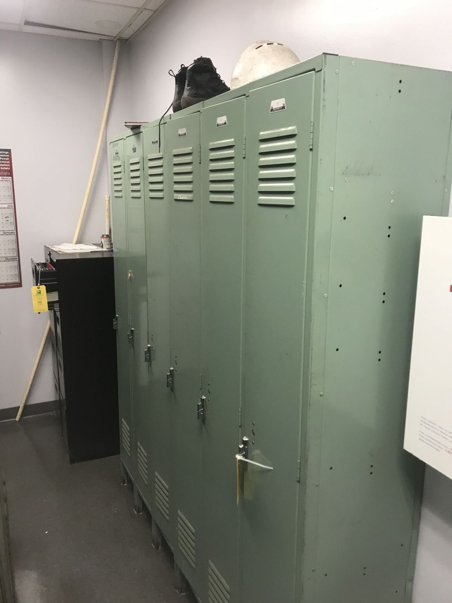 (6) Green Lockers