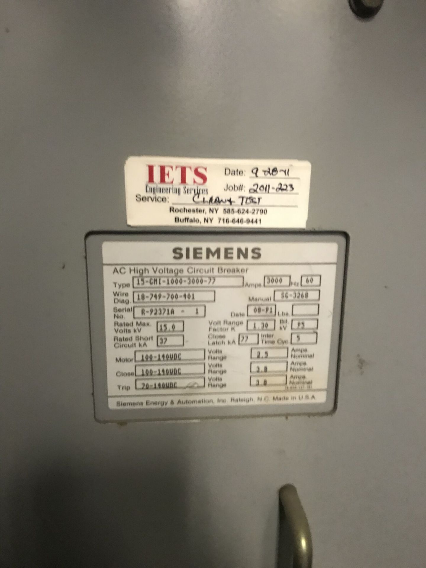 Siemens Generator Breakers - Image 4 of 6