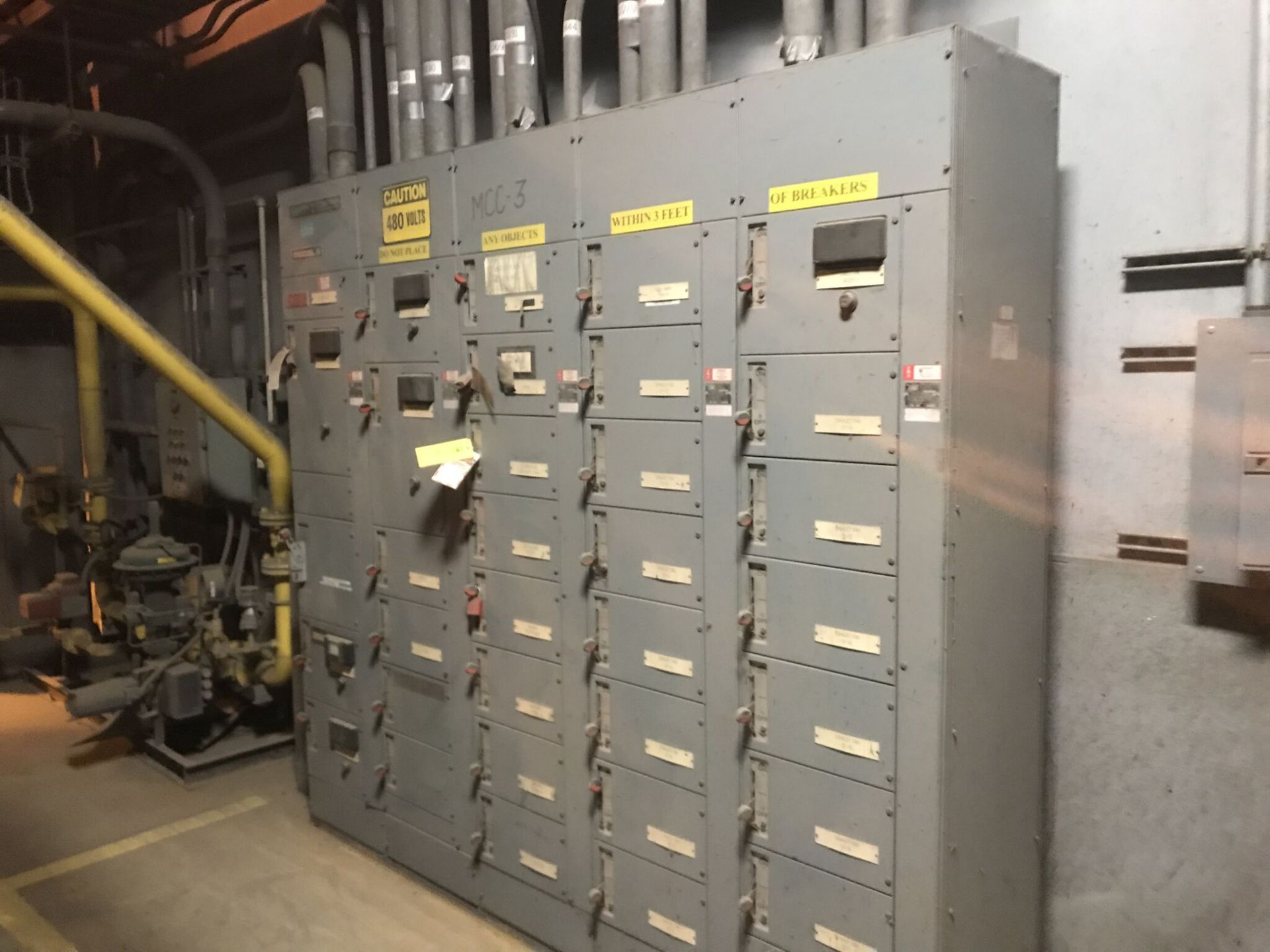 MCC Panel, 480 Volts, w/ Breakers - Image 3 of 4