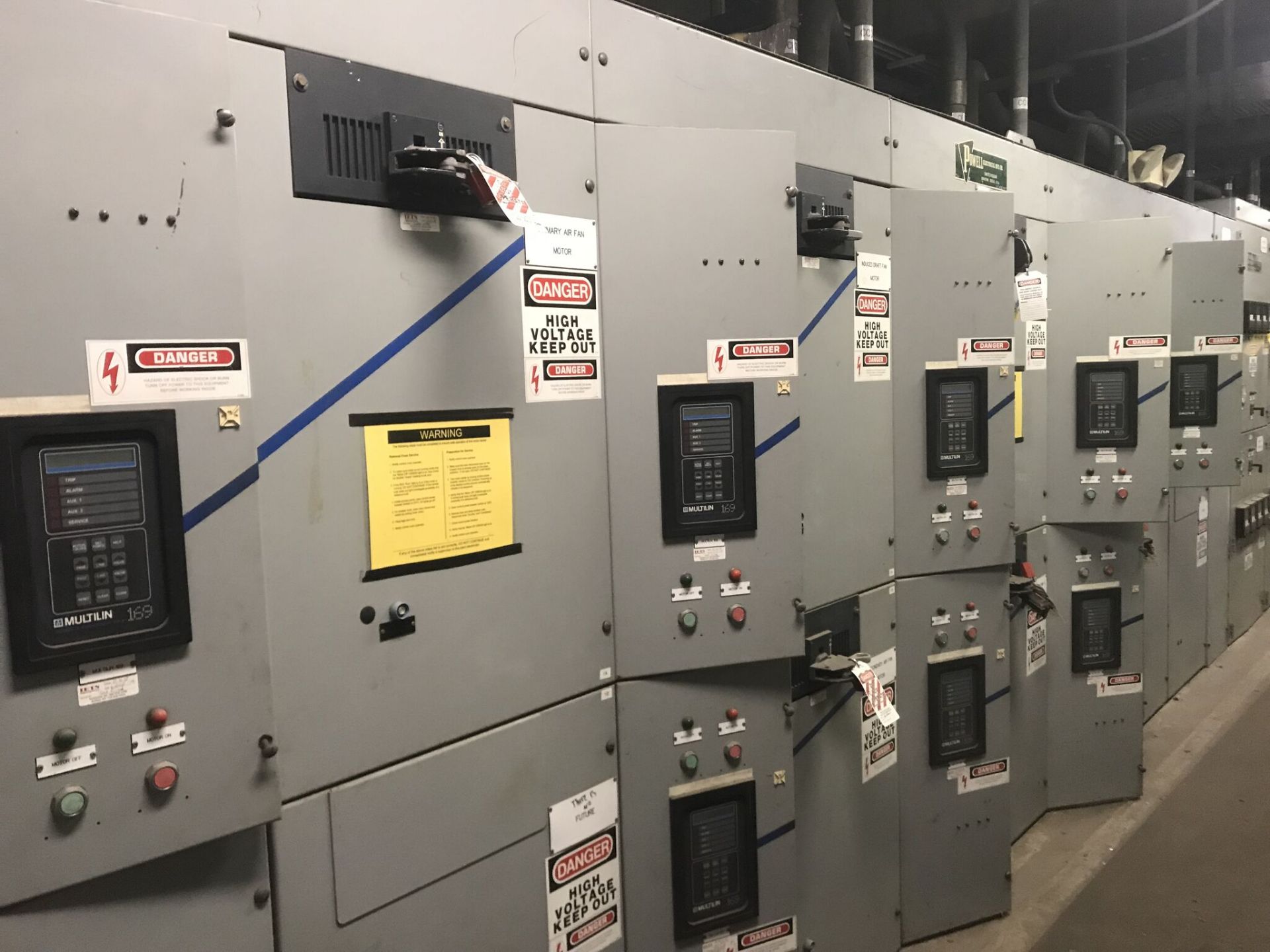 Powell Electric MFG Switchgear, 4160 Volt Breakers