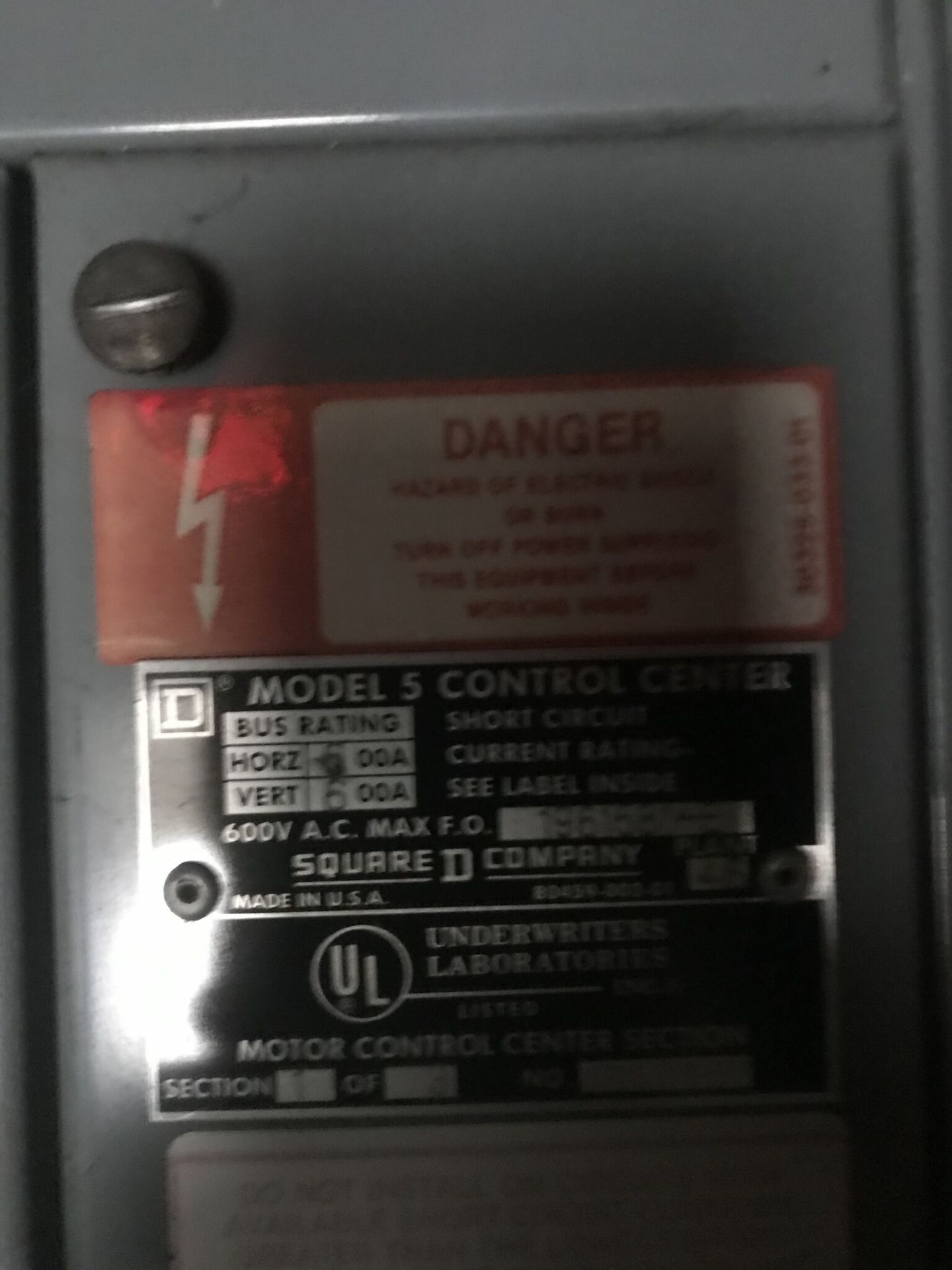 MCC Panel for Cooling Towers, 480 Volts All Breakers - Image 3 of 4