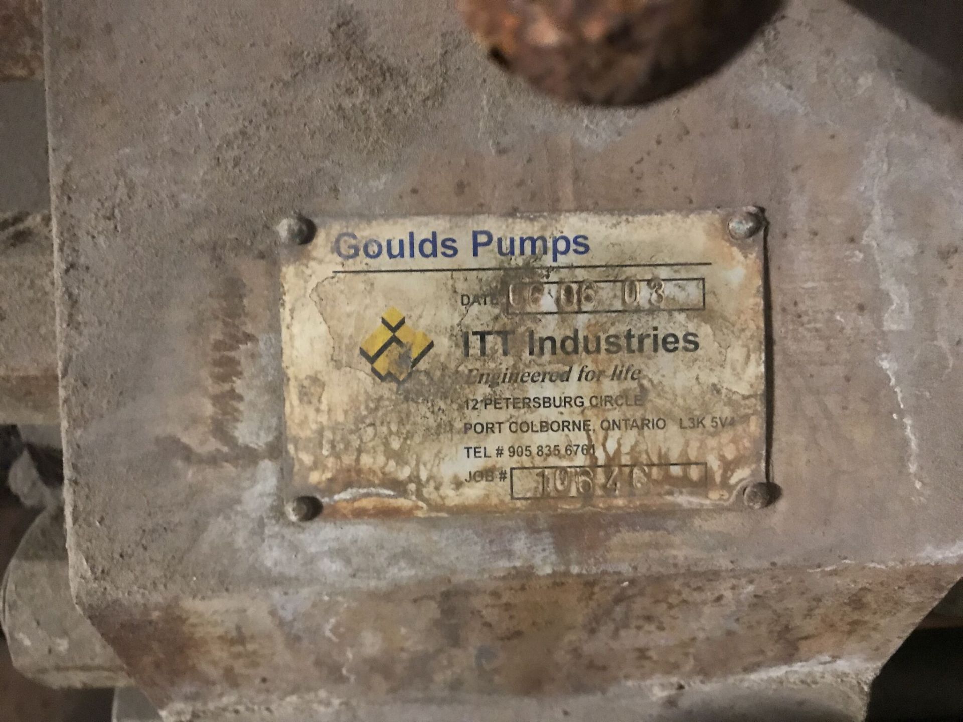 Goulds Pump w/ Siemens Induction Motor, Goulds Pump Model #3823-D29, Year 1990, Nr #2-200-634213/ - Image 6 of 10