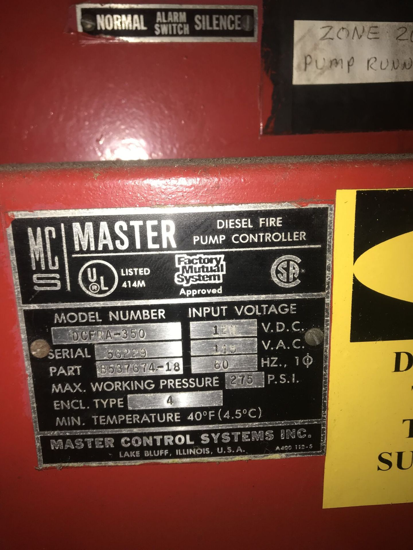 Peerless Pump Fire Water Pump & System, Model #6AEF146, 1500 GPM, PSI 47.9, McMaster Diesel Fire - Image 7 of 7