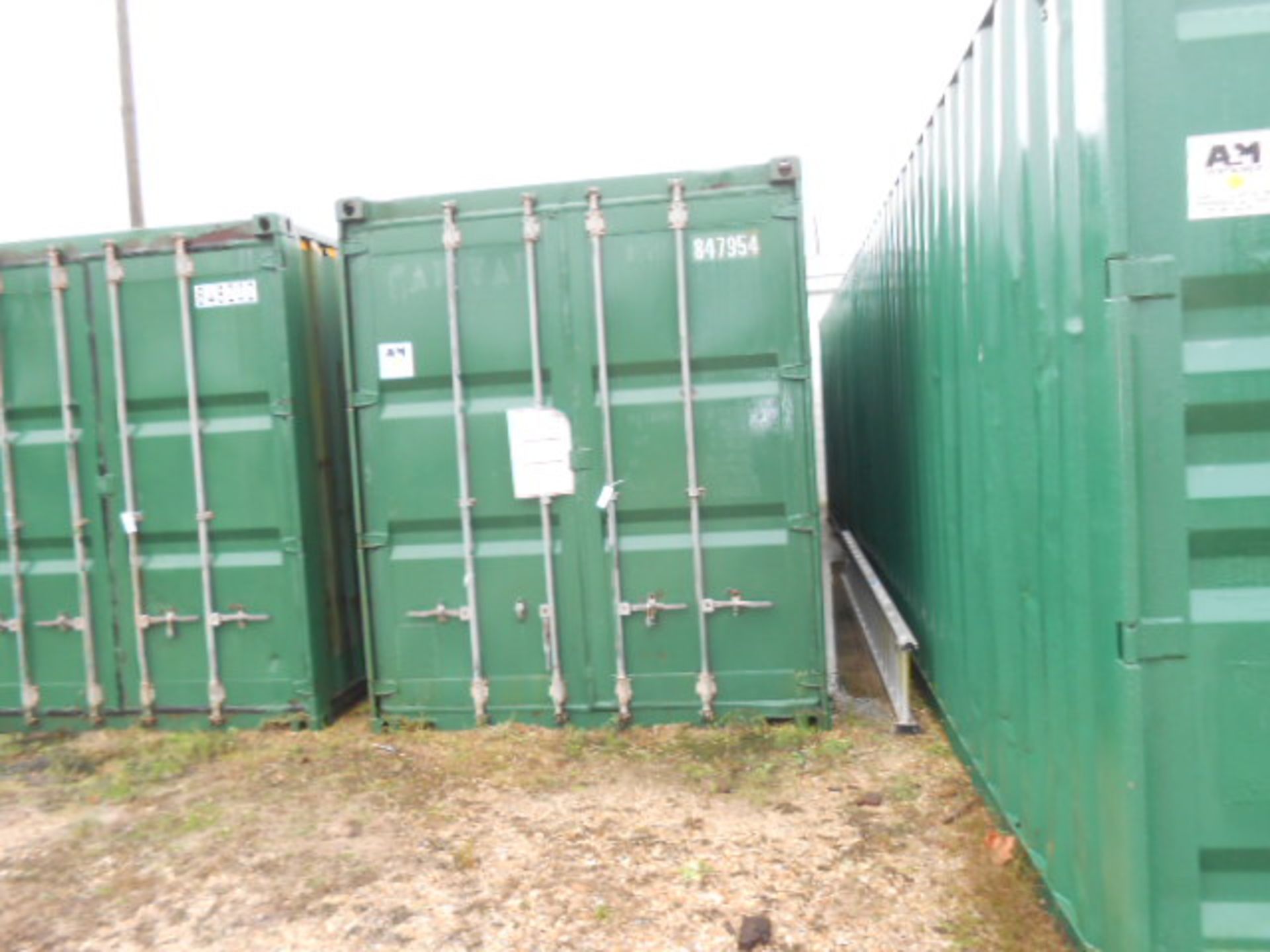 Metal construction storage container, 8 ft wide x 115 in hit x 40 ft length ***NOTE FROM