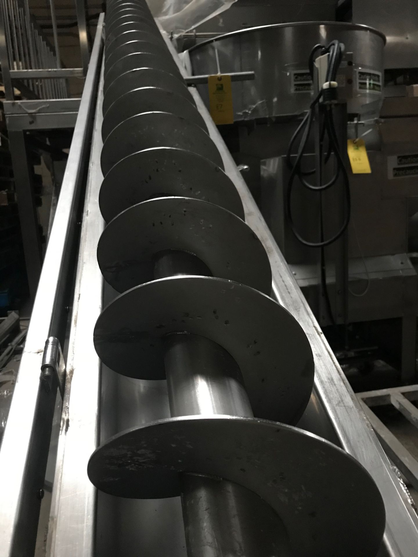 Auger/ Screw Conveyor, 134 Inches Long x 8 Inches Wide - Image 3 of 4