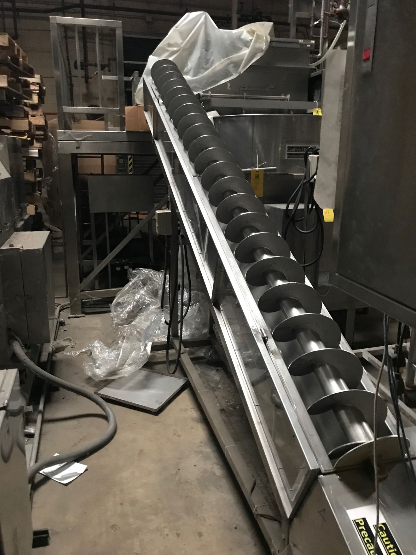 Auger/ Screw Conveyor, 134 Inches Long x 8 Inches Wide - Image 2 of 4