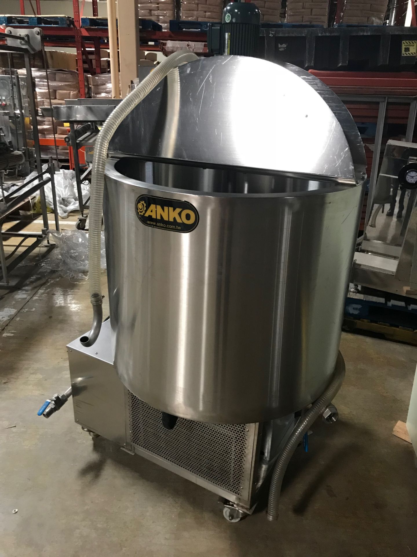 NEW Anko Stainless Steel Mixer with Discharge Pump, 31 Inch Diameter x 3 Feet Tall, 220 Volts, 60Hz, - Image 2 of 4