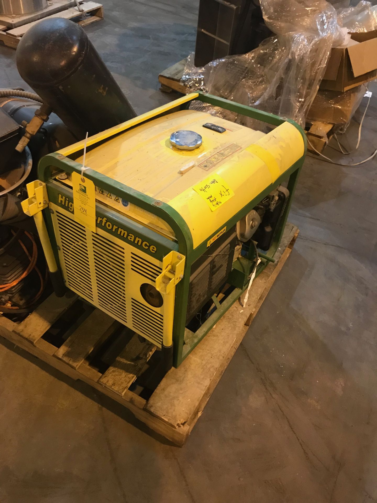 Pallet of: Stout Generator, Model# HE 8674, 8600 Peak/ 7400 Rated Watts; Marathon Electric Motor, 5. - Image 3 of 7