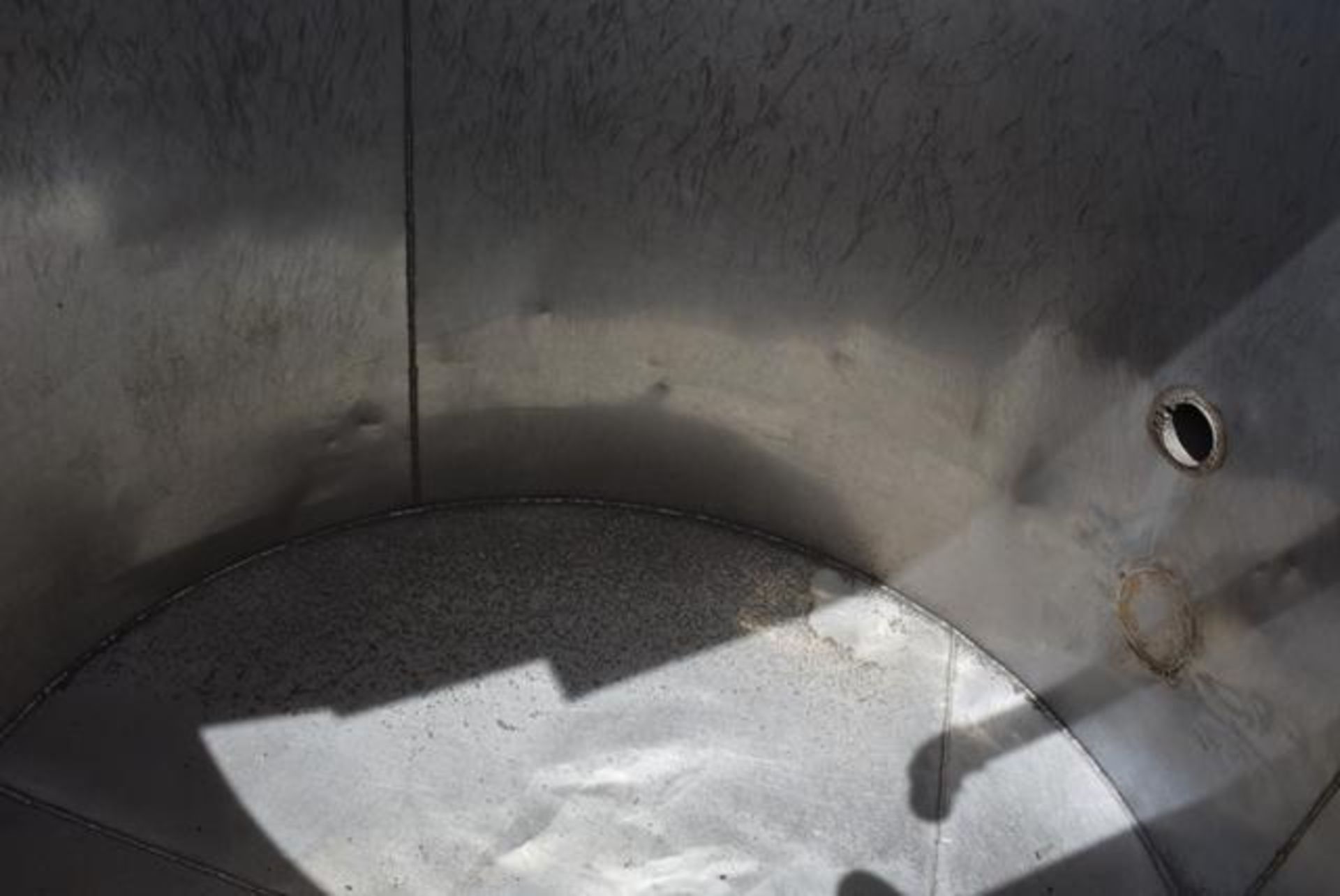 ,Stainless Steel Tank, 60 in. Diameter x 48 in. Depth, SS Leg Base, RIGGING FEE: $250 - Image 2 of 2