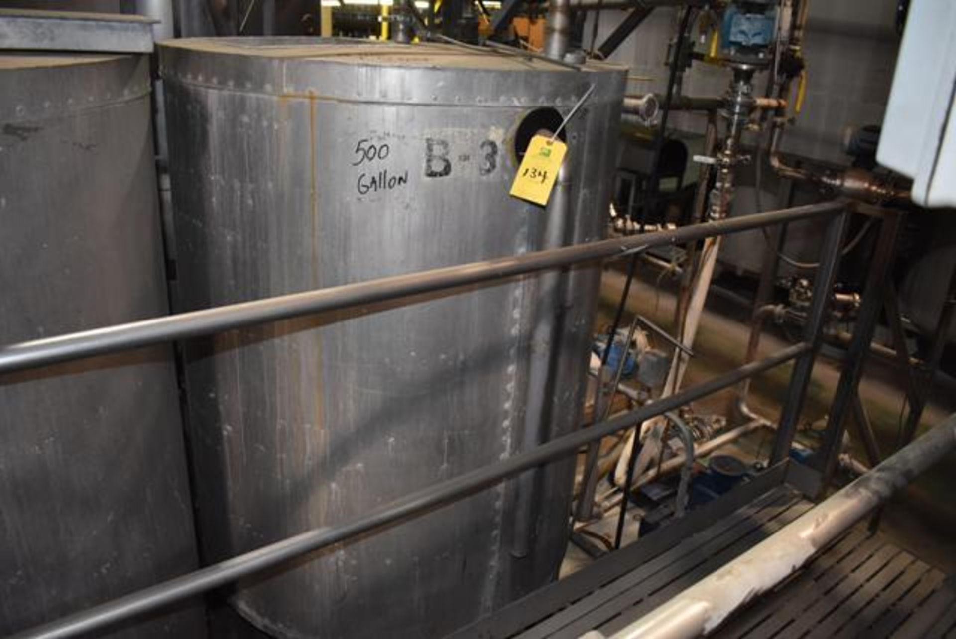 ,Stainless Steel Insulated Tank, 48 in Diameter x 60 in Depth, Rated 500 Gal. Capacity, ID B-3,