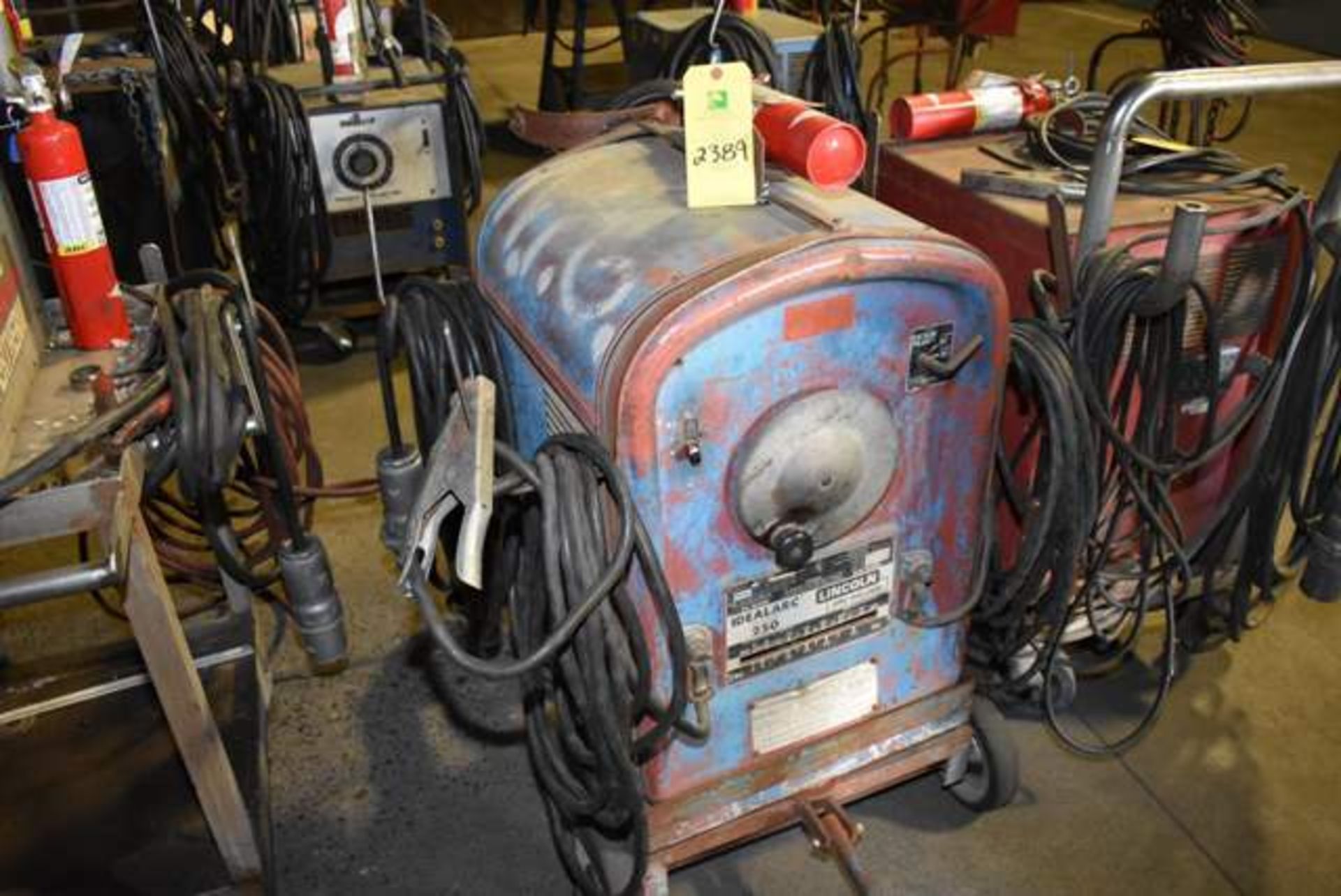 Lincoln Idealarc 250 Welder, Model 250/250, 4-Wheel Base, RIGGING FEE: $50