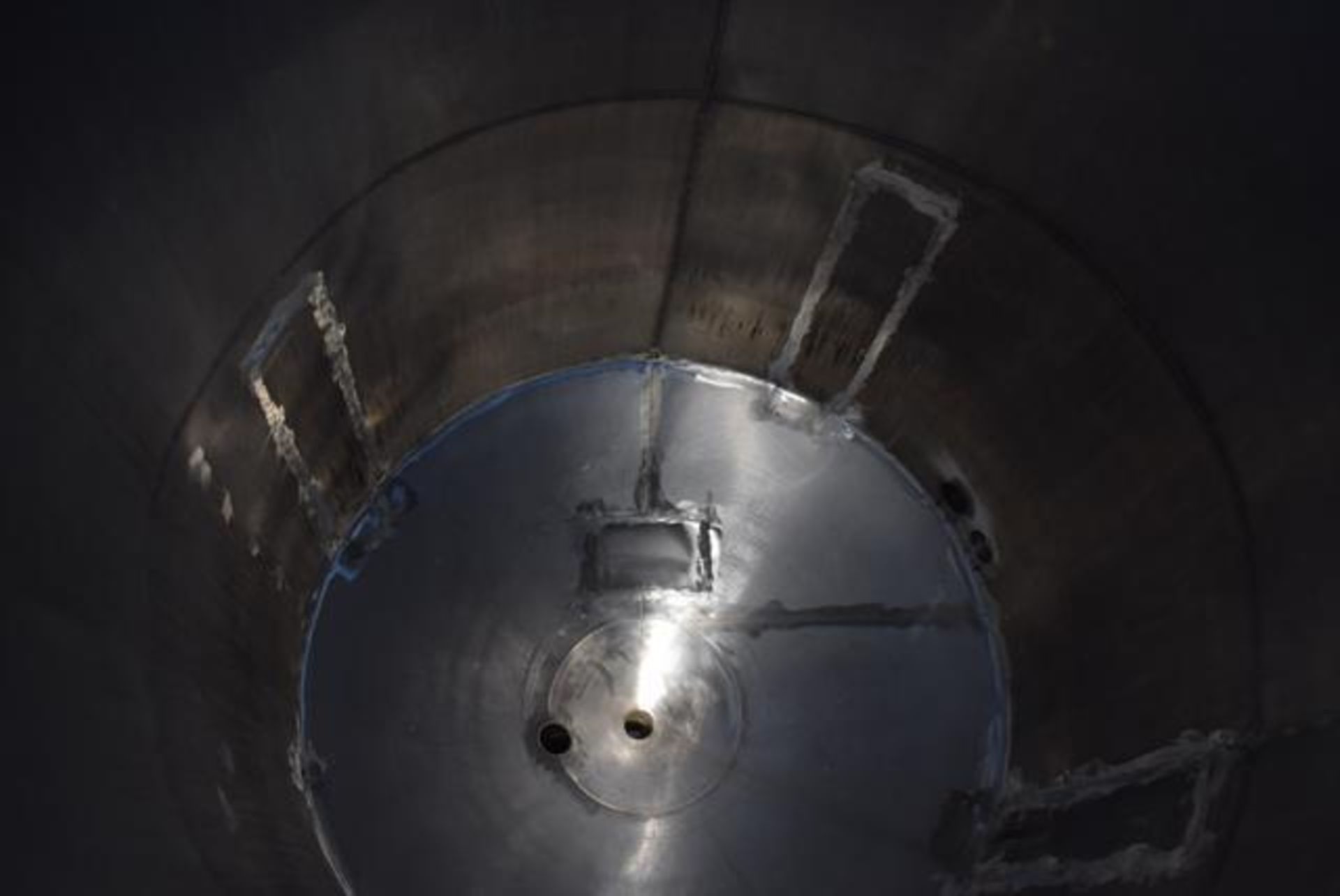 ,Stainless Steel Tank, 48 in Diameter x 96 in Top-Bottom of Cone, RIGGING FEE: $500 - Image 2 of 2