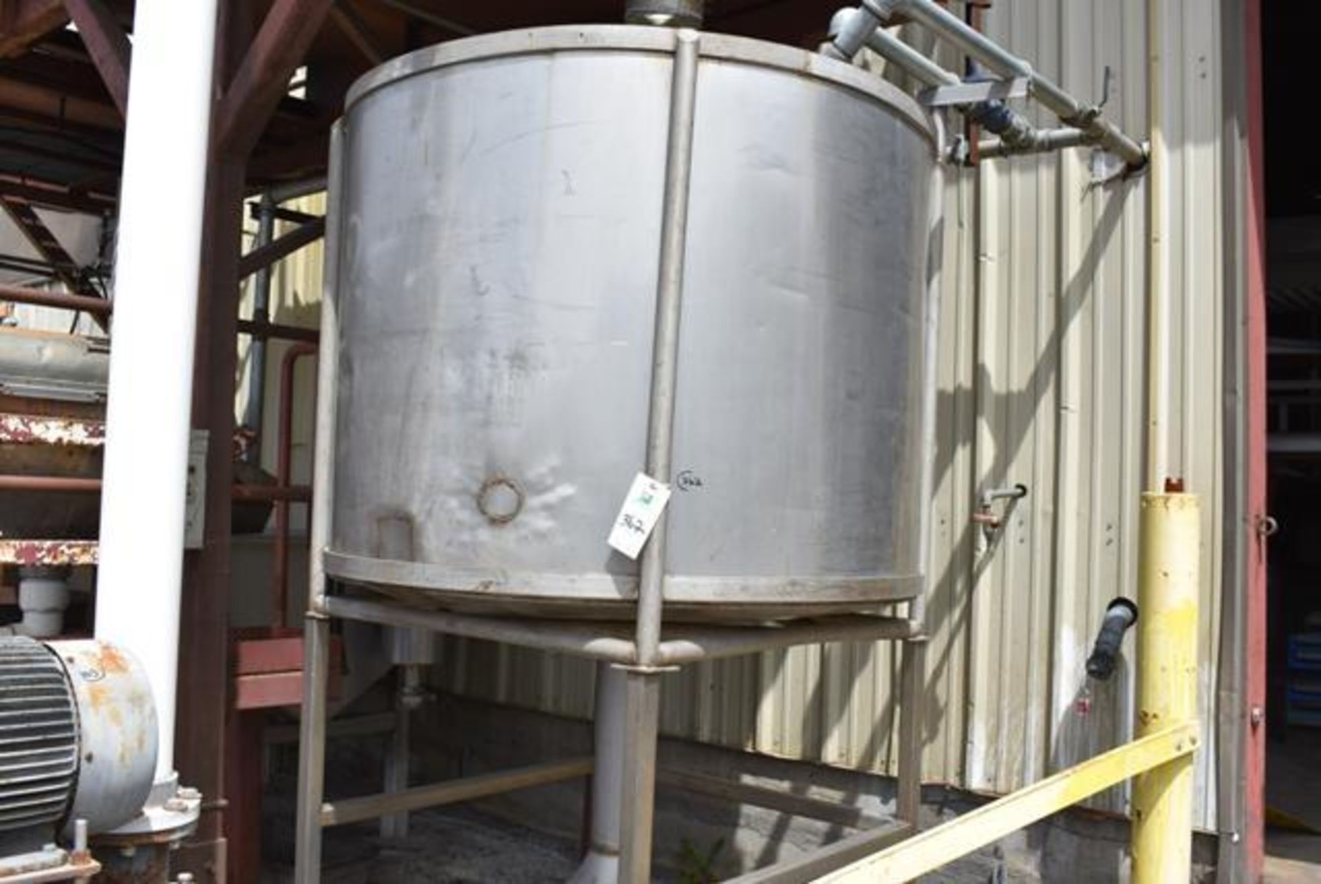 ,Stainless Steel Tank, 60 in. Diameter x 48 in. Depth, SS Leg Base, RIGGING FEE: $250