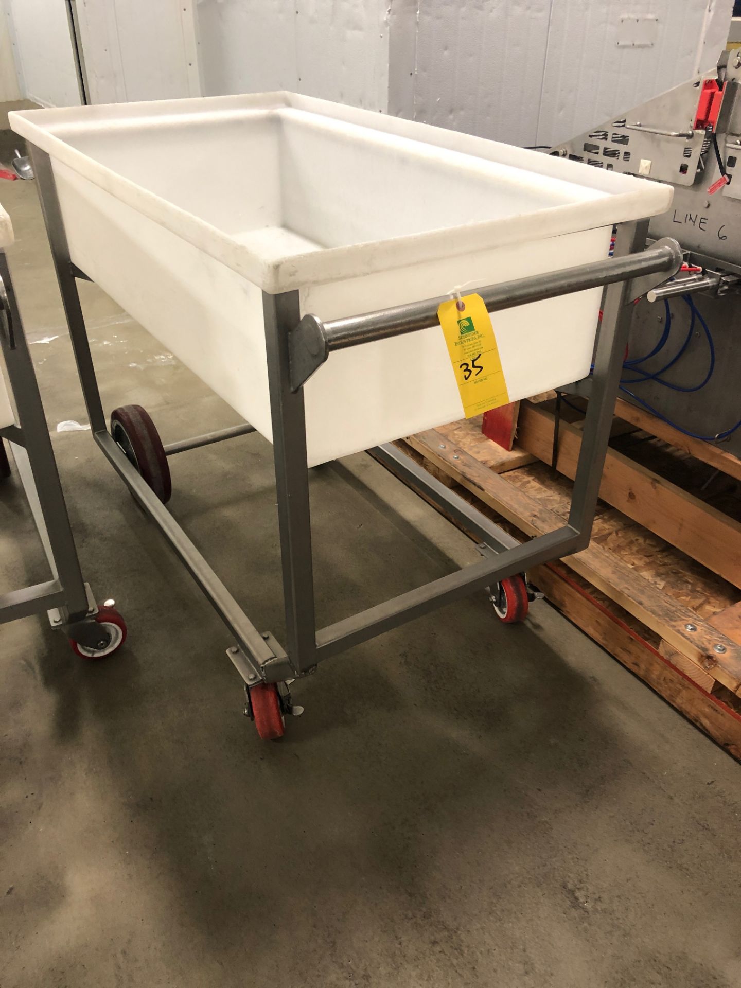 Stainless Steel 4-Wheel Cart, 29" x 52"