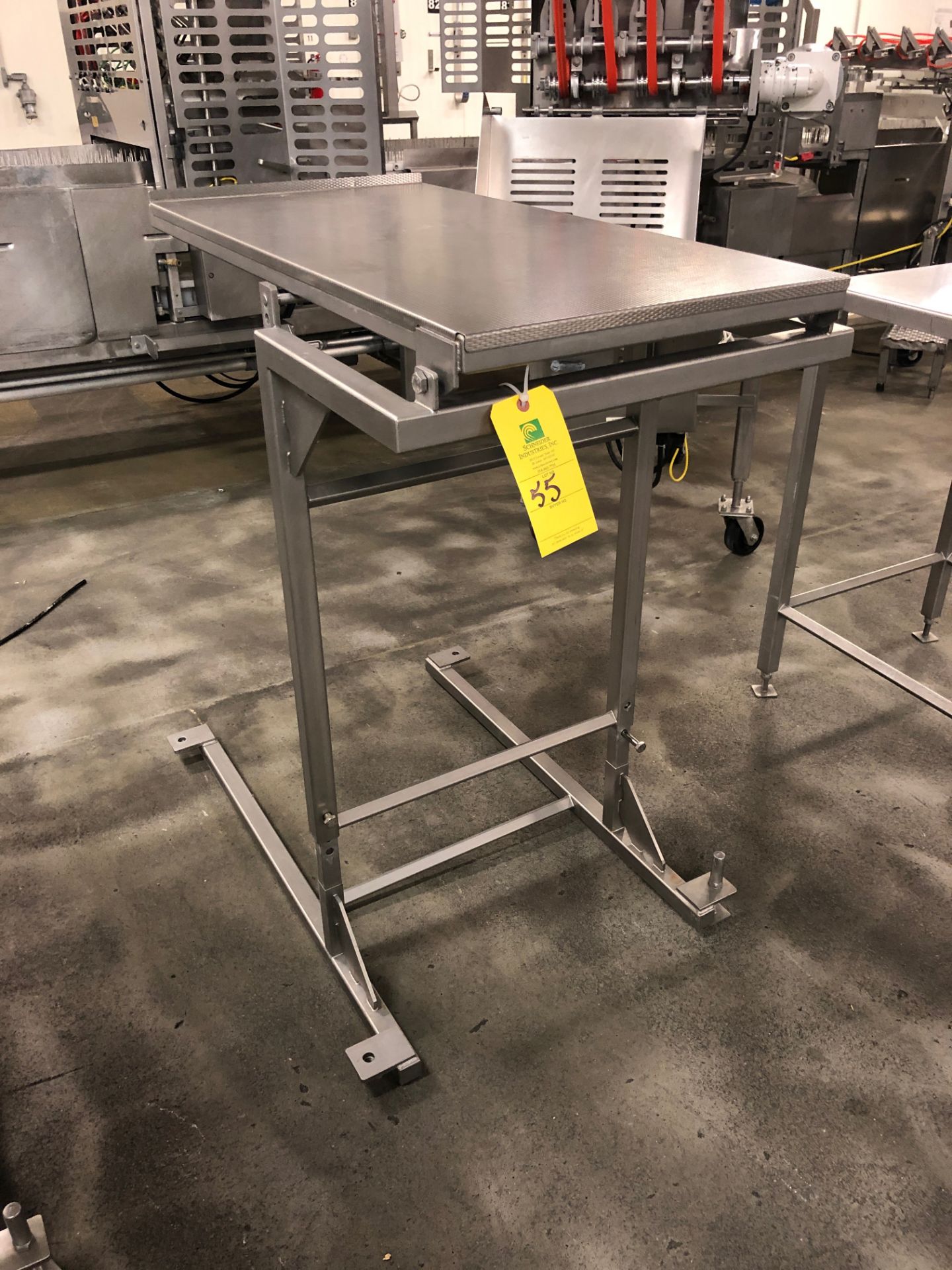 Stainless Steel Adjustable Feed Table Station