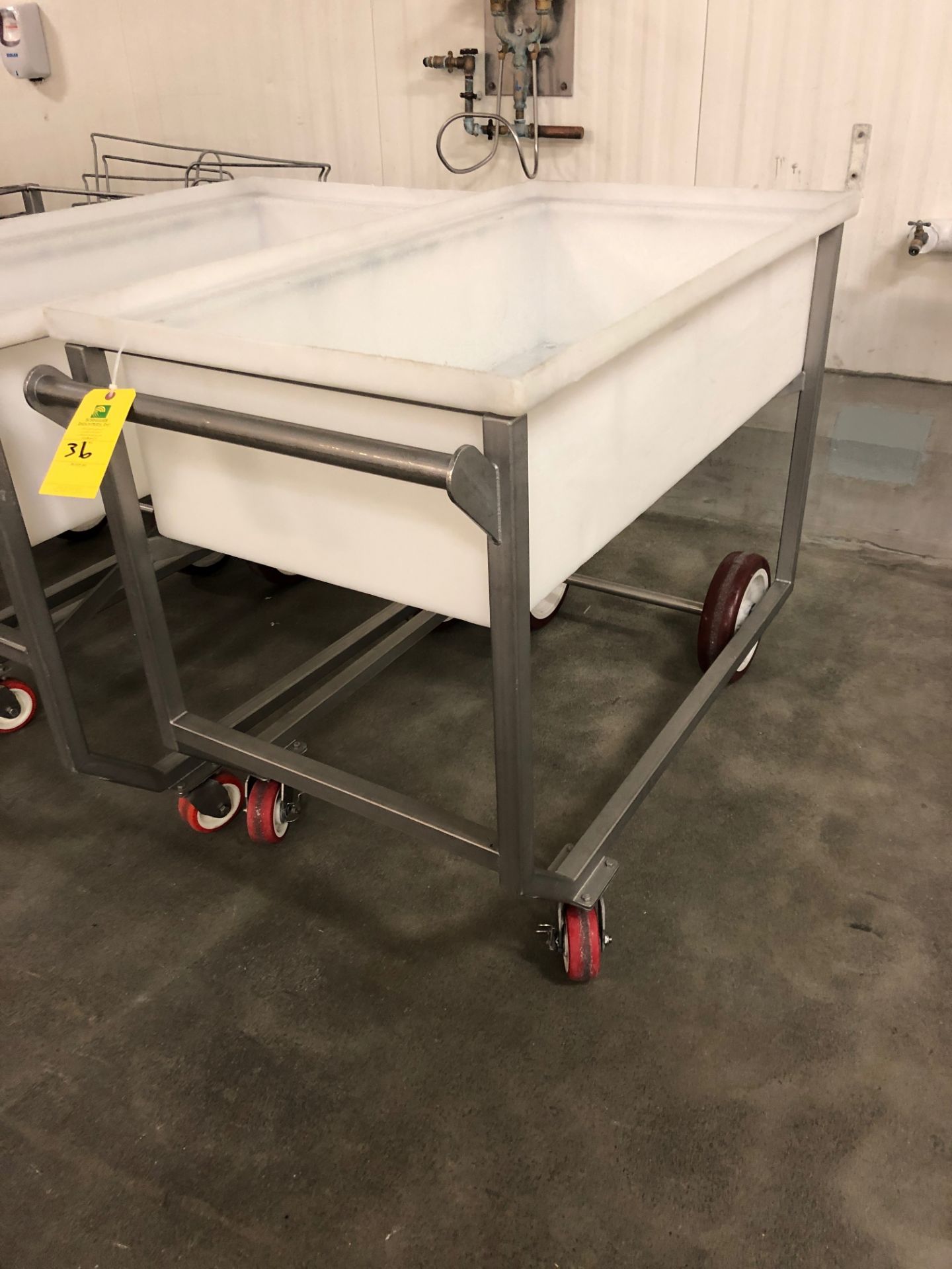 Stainless Steel 4-Wheel Cart, 29" x 52"