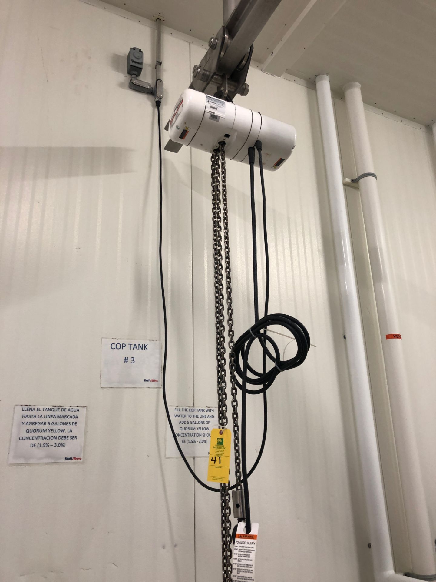 CM Loadstar Electric Chain Hoist, Pendant Control