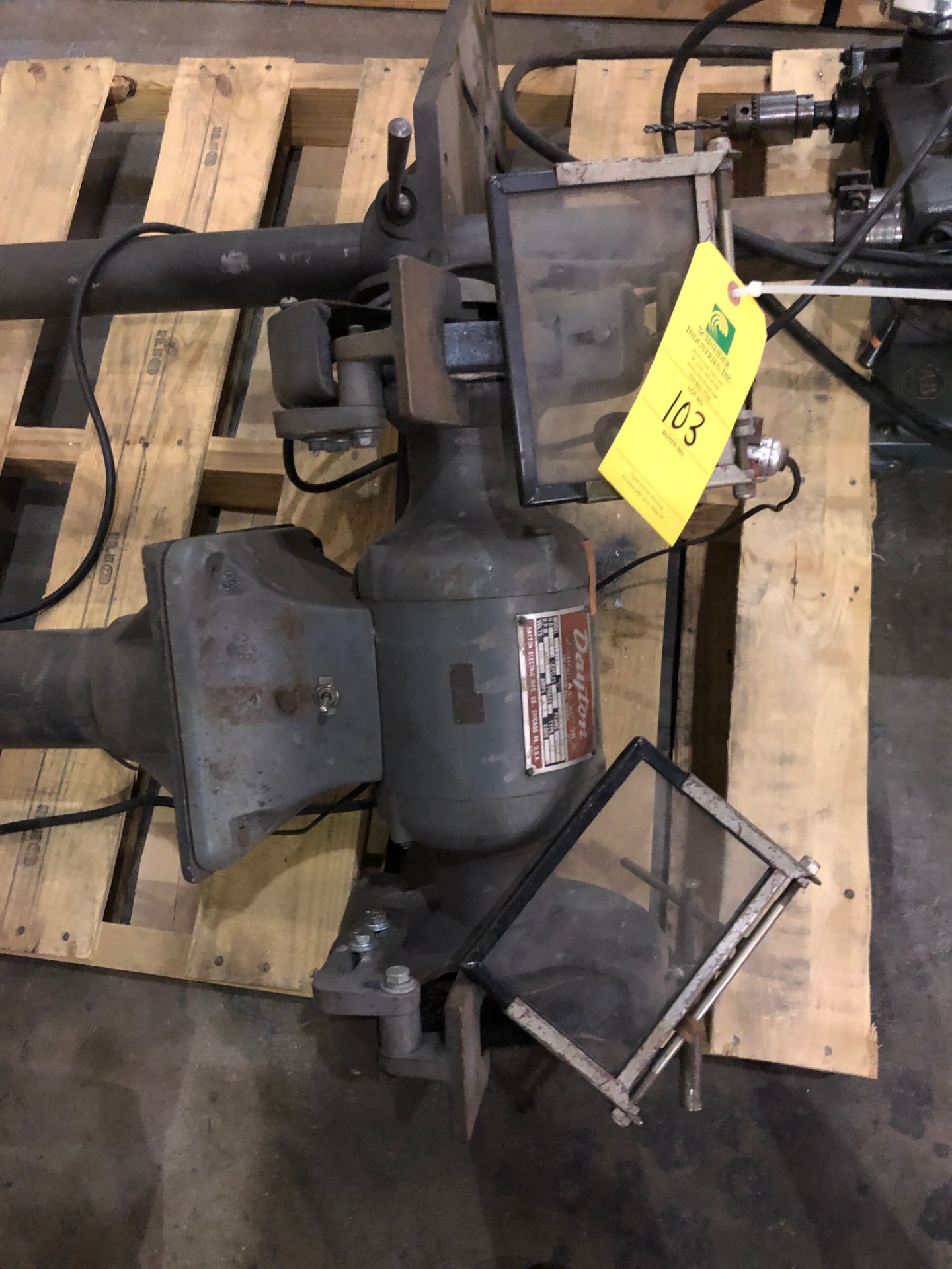 Craftsman 15.5 Inch Drill Press and Dayton Bench Grinder, RIGGING FEE $50 - Image 2 of 5