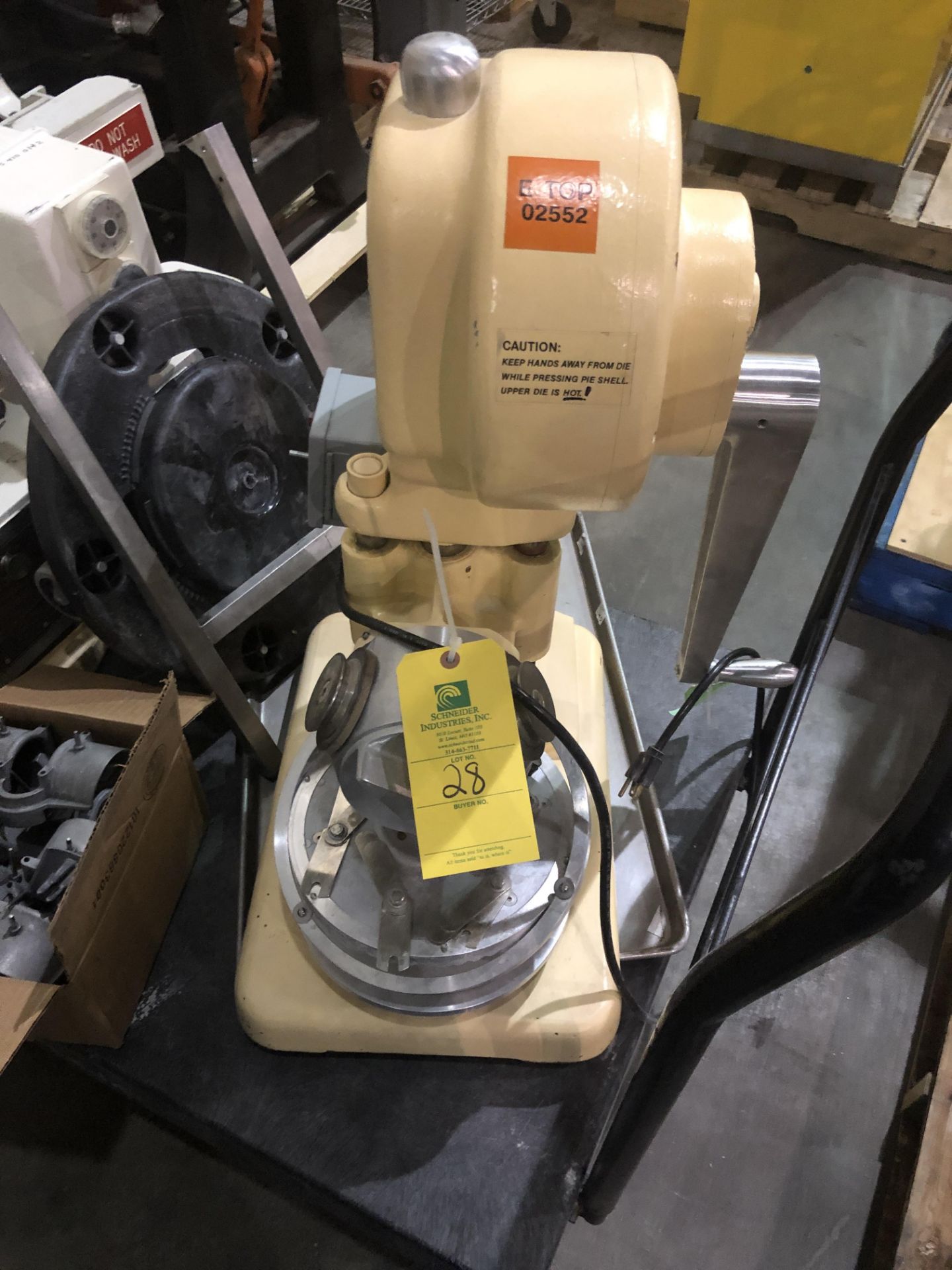 Dial-O-Matic Pie Press Model D 301 S/N 5332, RIGGING FEE $50 - Image 2 of 3