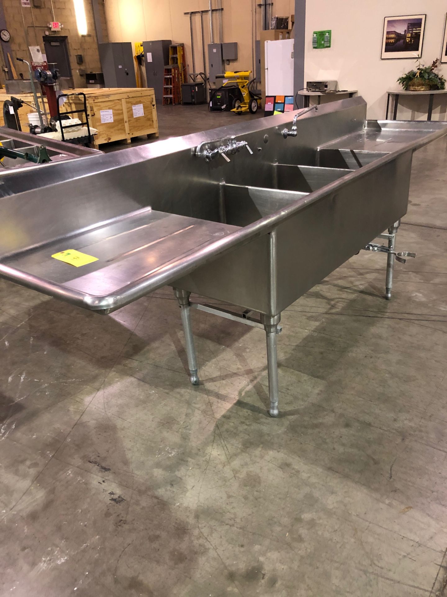 Stainless Sink 3 Compartment Sink, RIGGING FEE $75