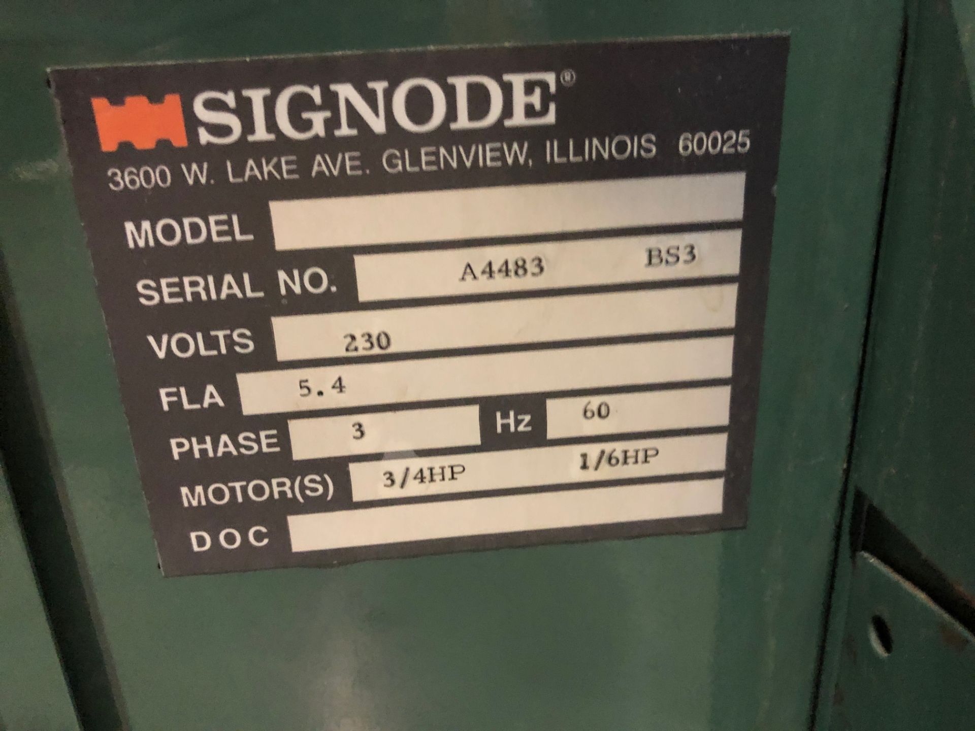Signode Spirit Strapping Machine S/N A4483 BS3, RIGGING FEE $125 - Image 3 of 3