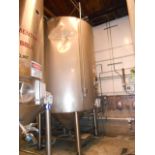 Stainless steel cone brite tank glycol jacket with insulated jacket , 2900 gal, 8 ft diameter