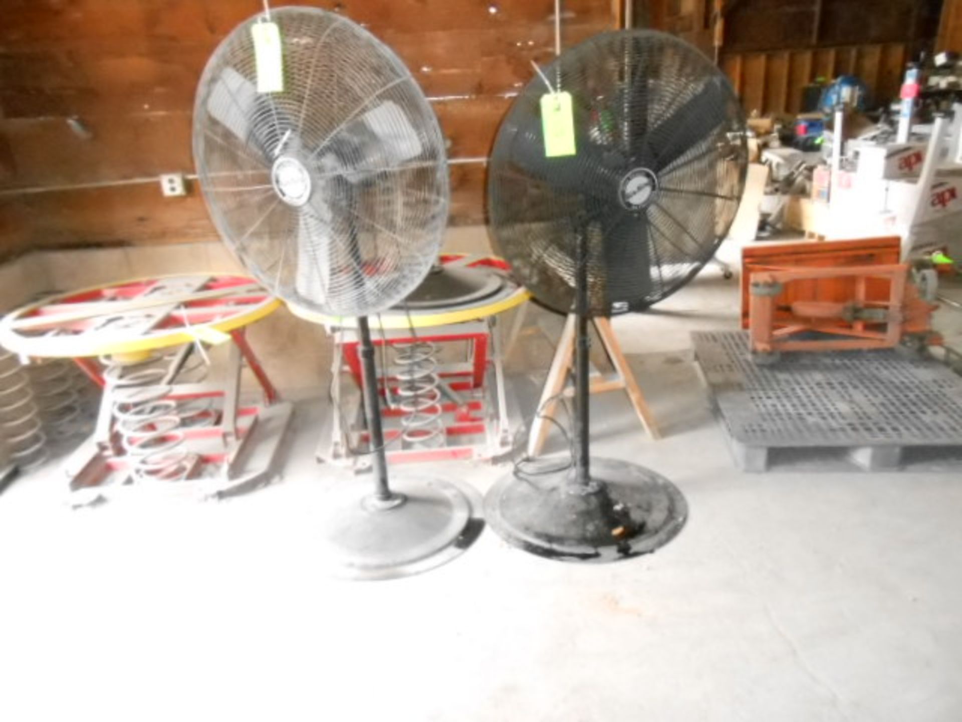 LOT of 2 Air King Fan with base, 115 vac ,32 in diameter __LOCATED: ON-SITE WAREHOUSE, MAIN ROLL-