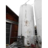 Hood River stainless steel fermenting tank glycol jacket with insulated jacket, 15,000 gal cap, 11