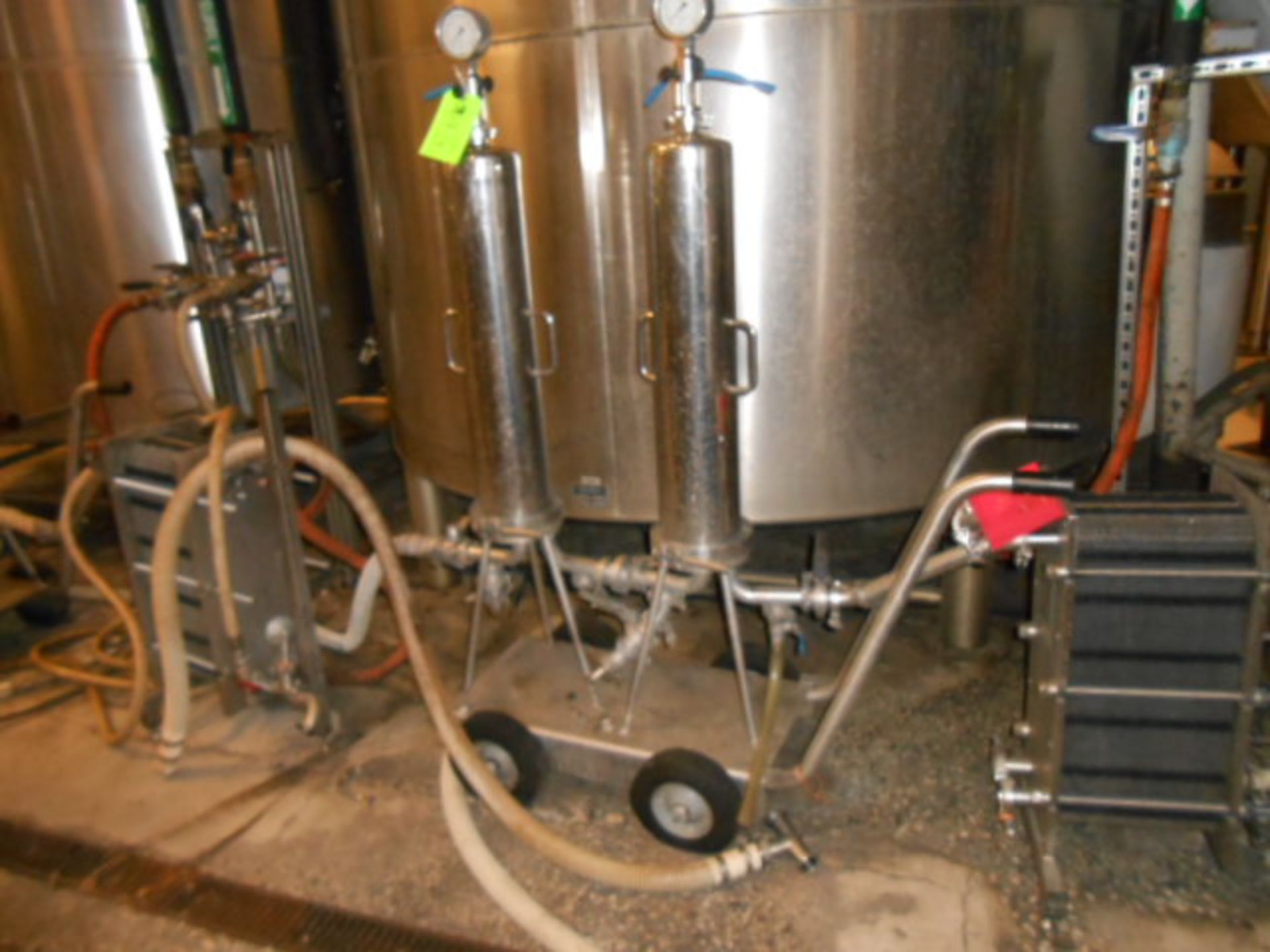 Millpore dual filters cart, model H2FBSH033T2 __LOCATED: MAIN CIDERY AREA ***NOTE FROM AUCTIONEER***