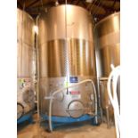 CCS stainless steel tank glycol dimple jacket NOT insulated tank, 4500 gal 88 in. diameter x 12 ft