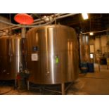 Sound Brewing stainless blending glycol dimple jacketed and insulated jacket tank with manway