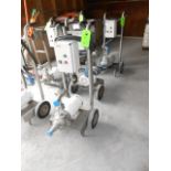 Waukesha pump carts with 3 hp motor, 230/460 vac, tri-clover connection __LOCATED: ON-SITE WAREHOUSE