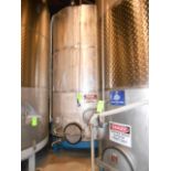 CCS stainless steel tank glycol dimple jacket NOT insulated tank, 4500 gal 8 ft diameter x 12 ft